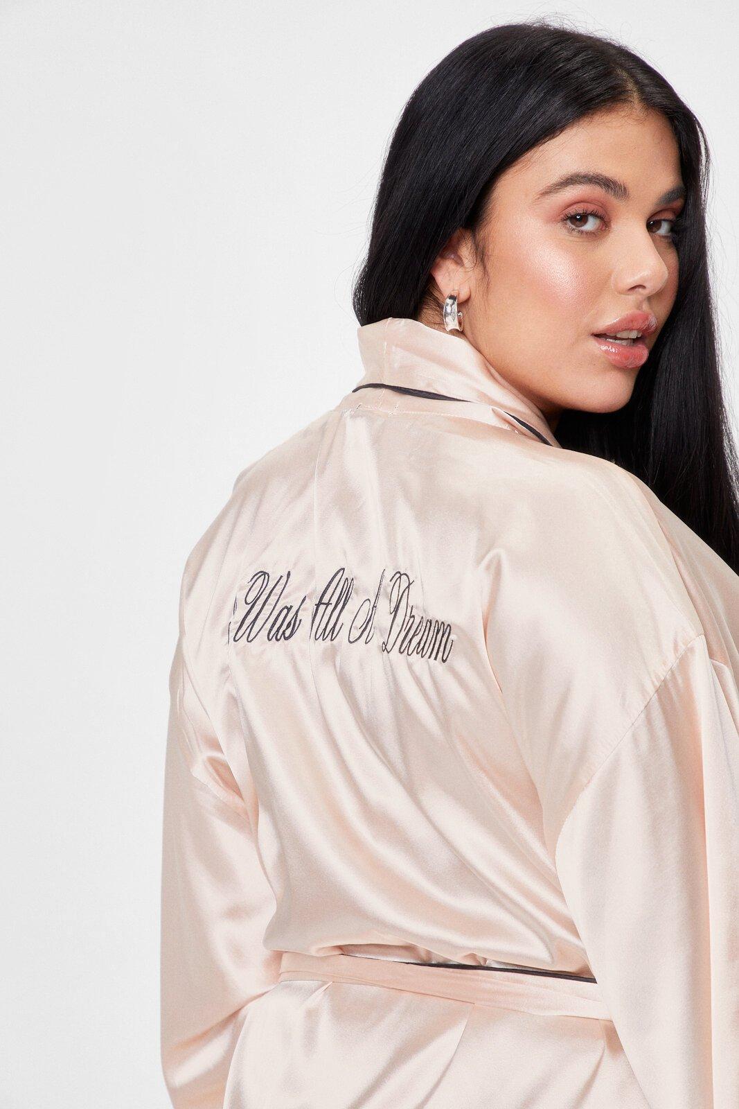 Nasty gal robe online satin