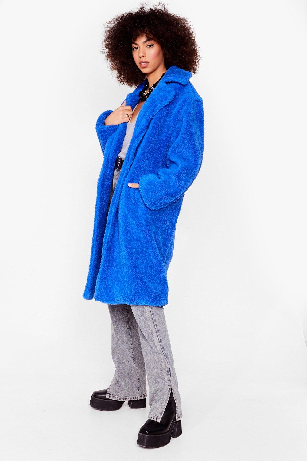 Nasty gal teddy coat best sale