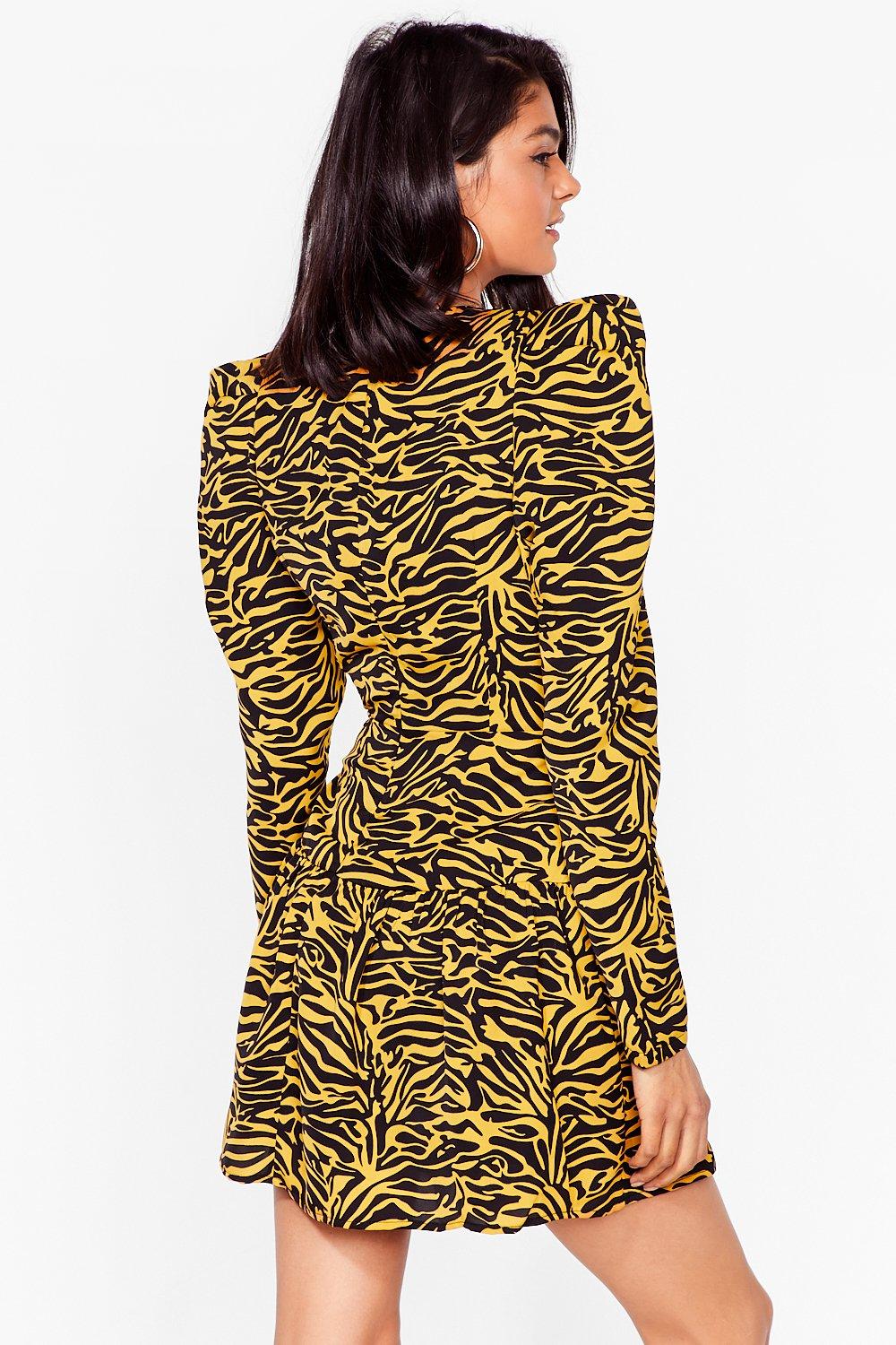 Nasty gal zebra dress hotsell