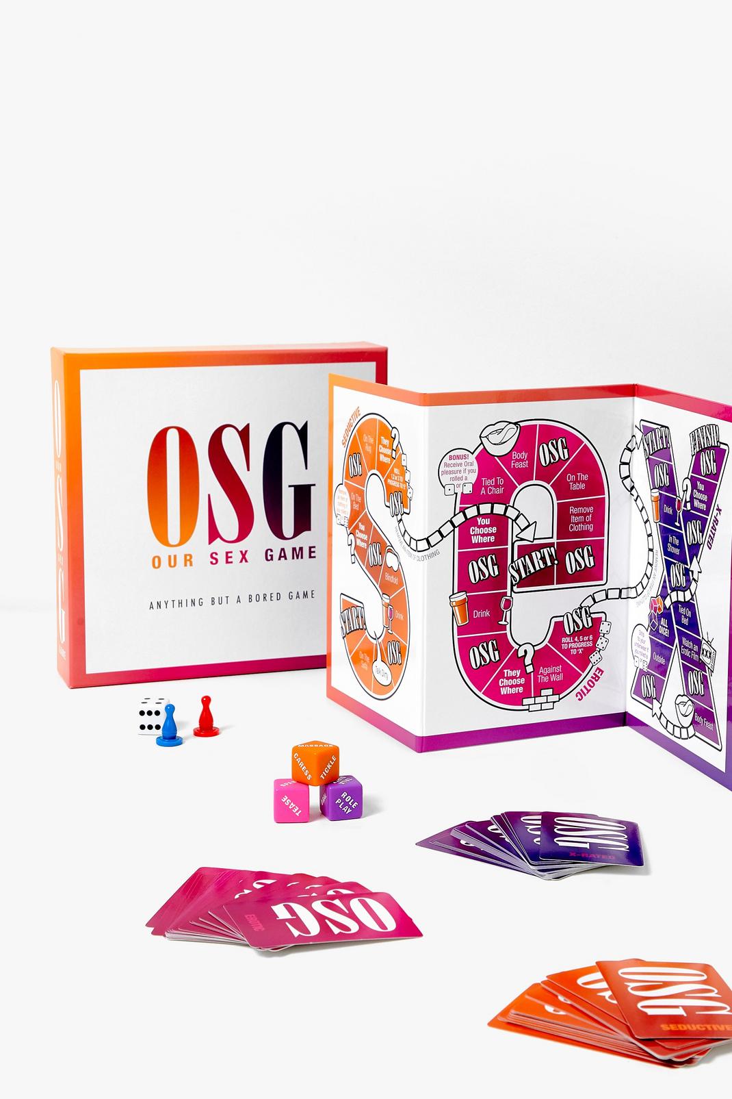 Red OSG Couples Sex Board Game Set image number 1