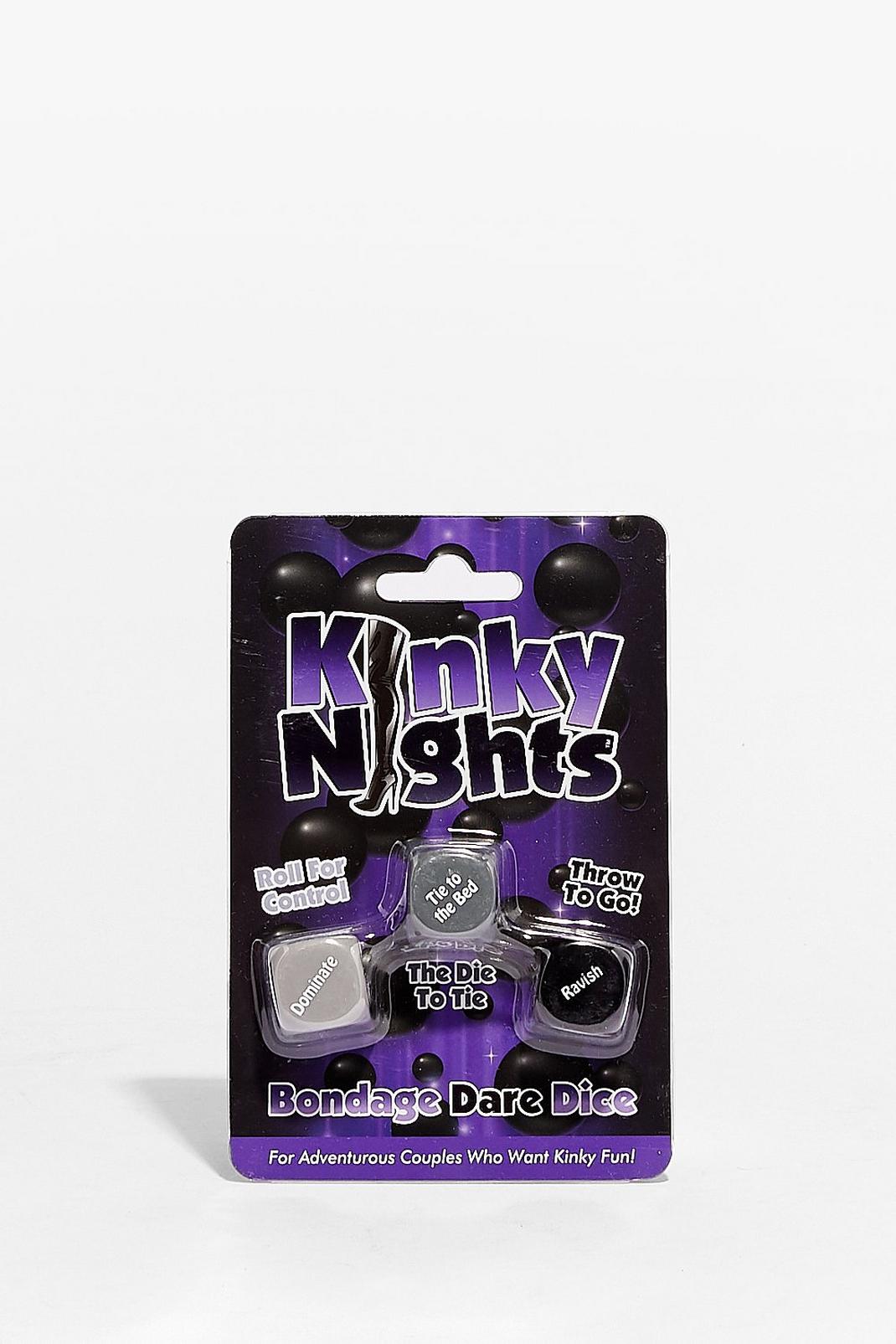 Purple Kinky Nights 3 Piece Bondage Dice Board Game Set image number 1