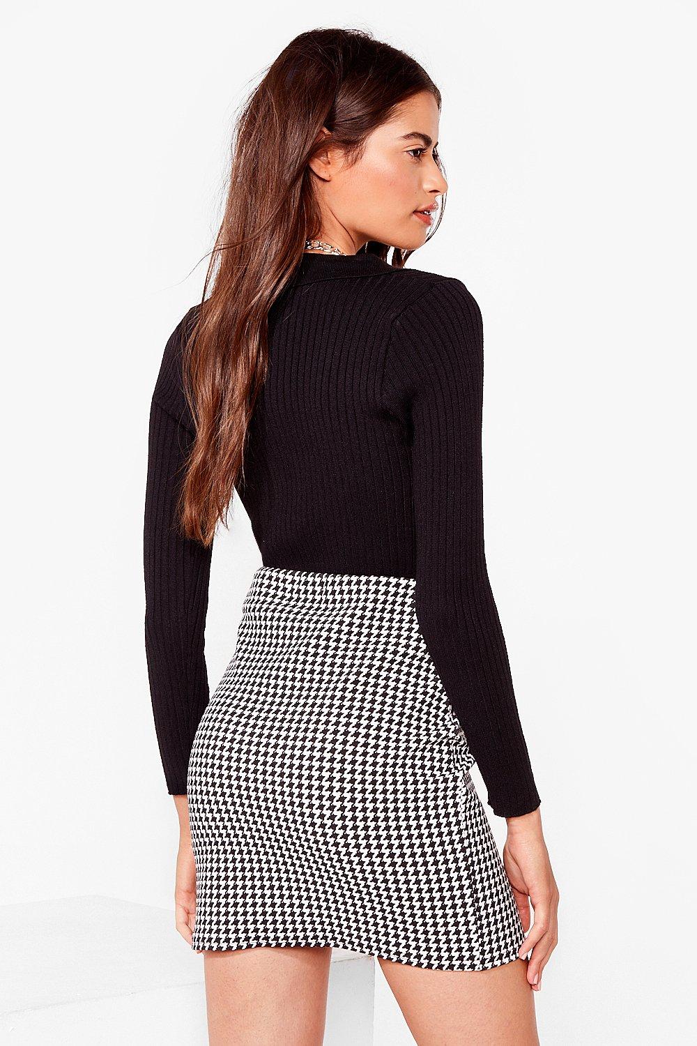 Premium Tailored Belted Mini Skirt