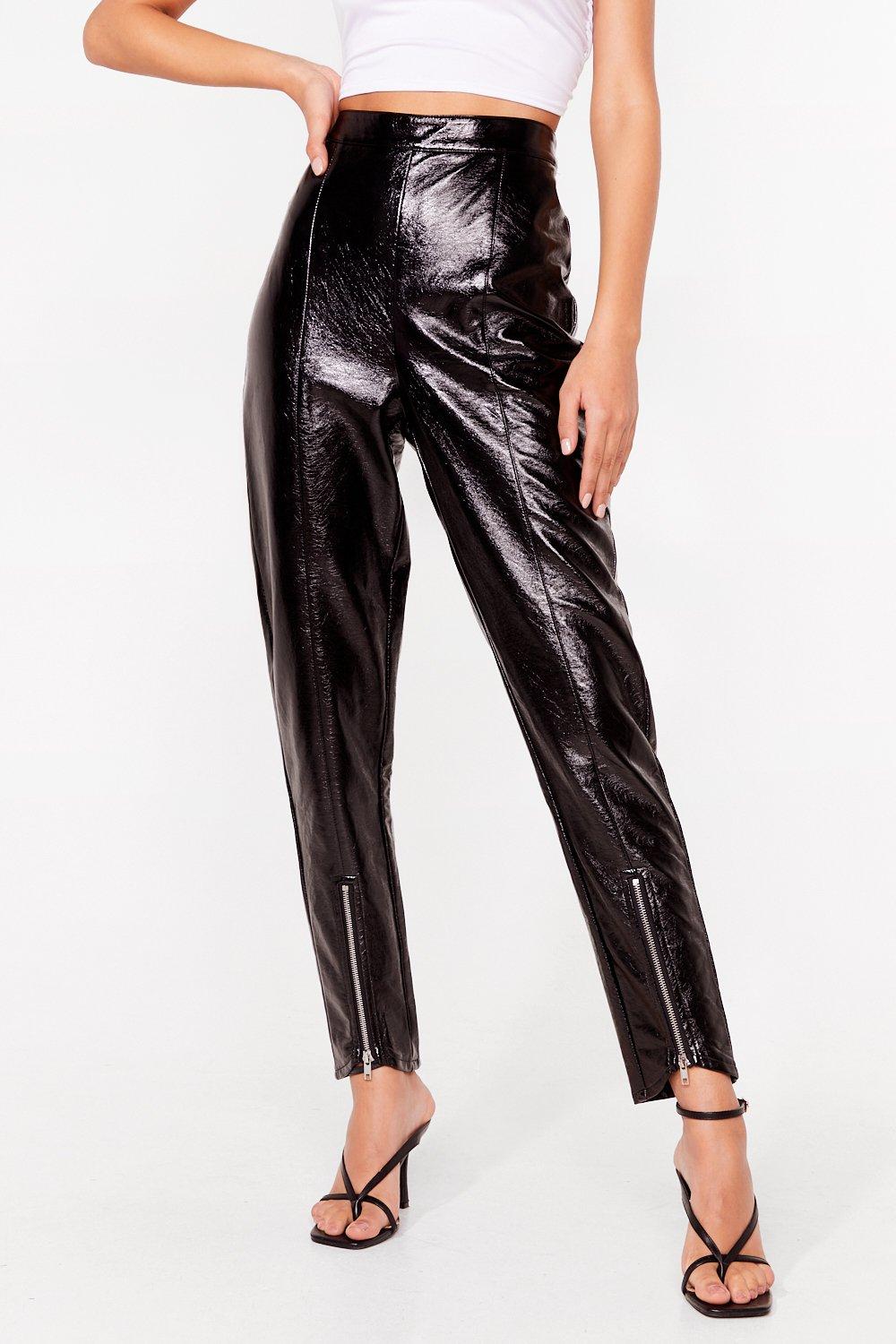 HighWaisted Vinyl Pants Nasty Gal