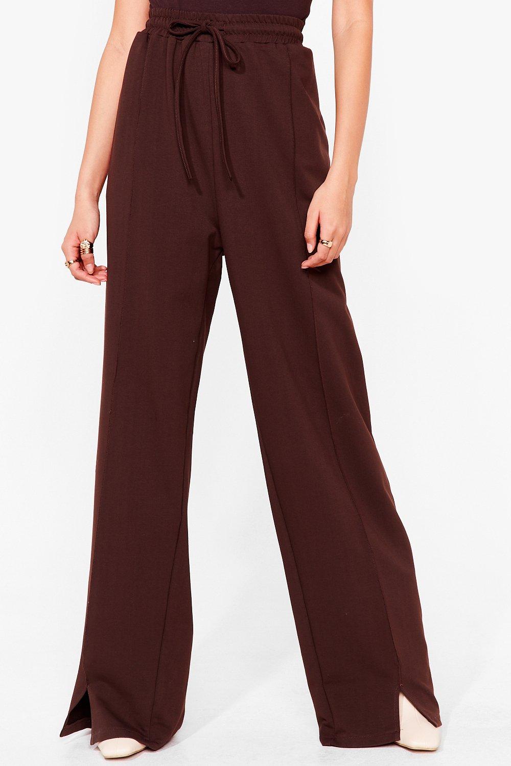 Split leg online sweatpants