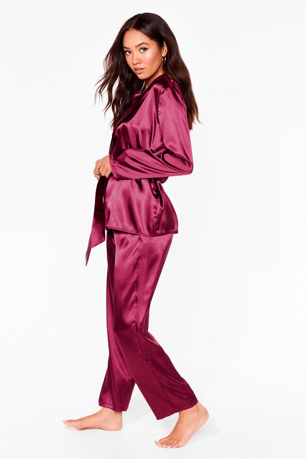 Satin pajamas petite sale