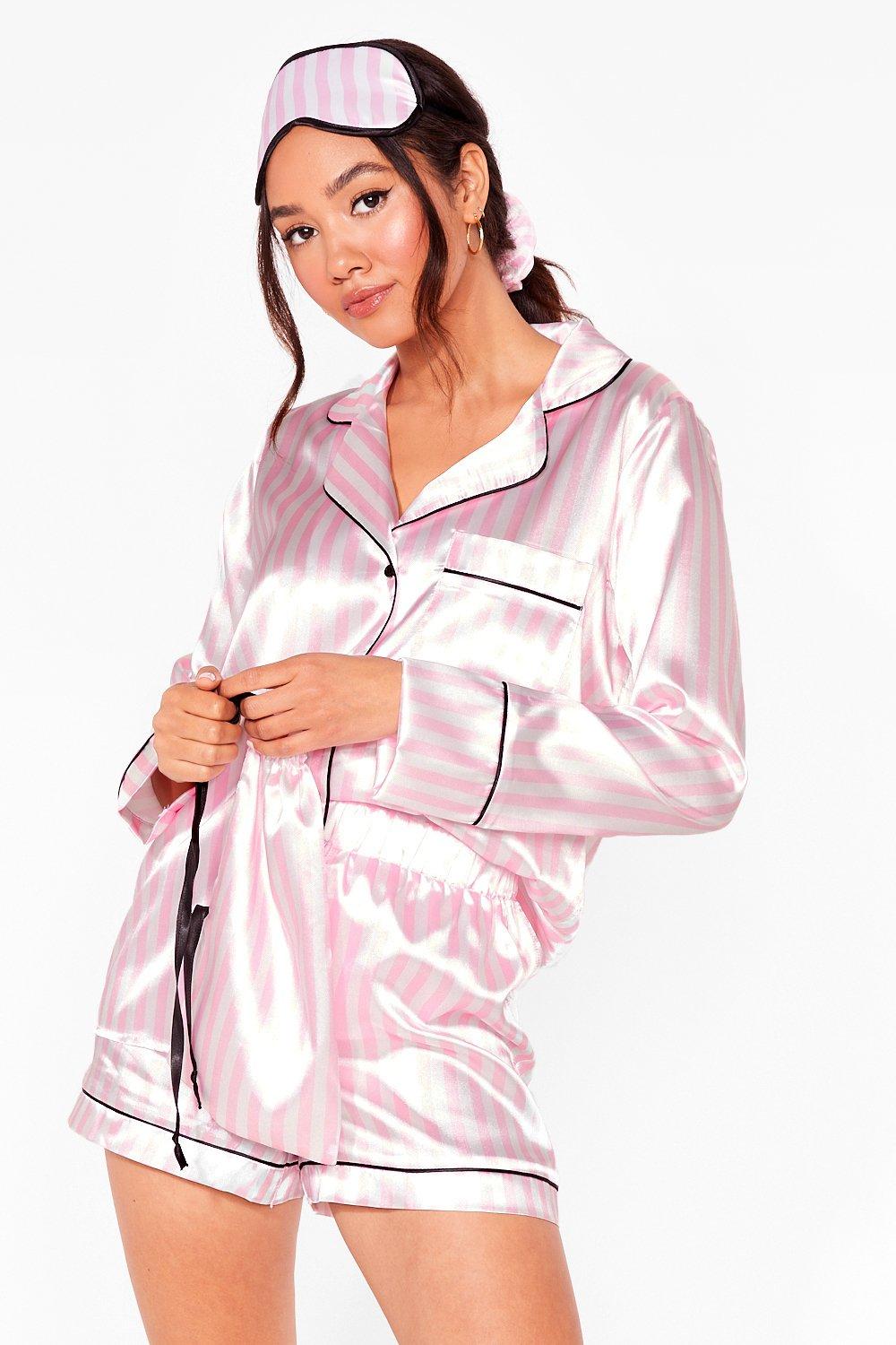 Satin petite best sale pajama sets