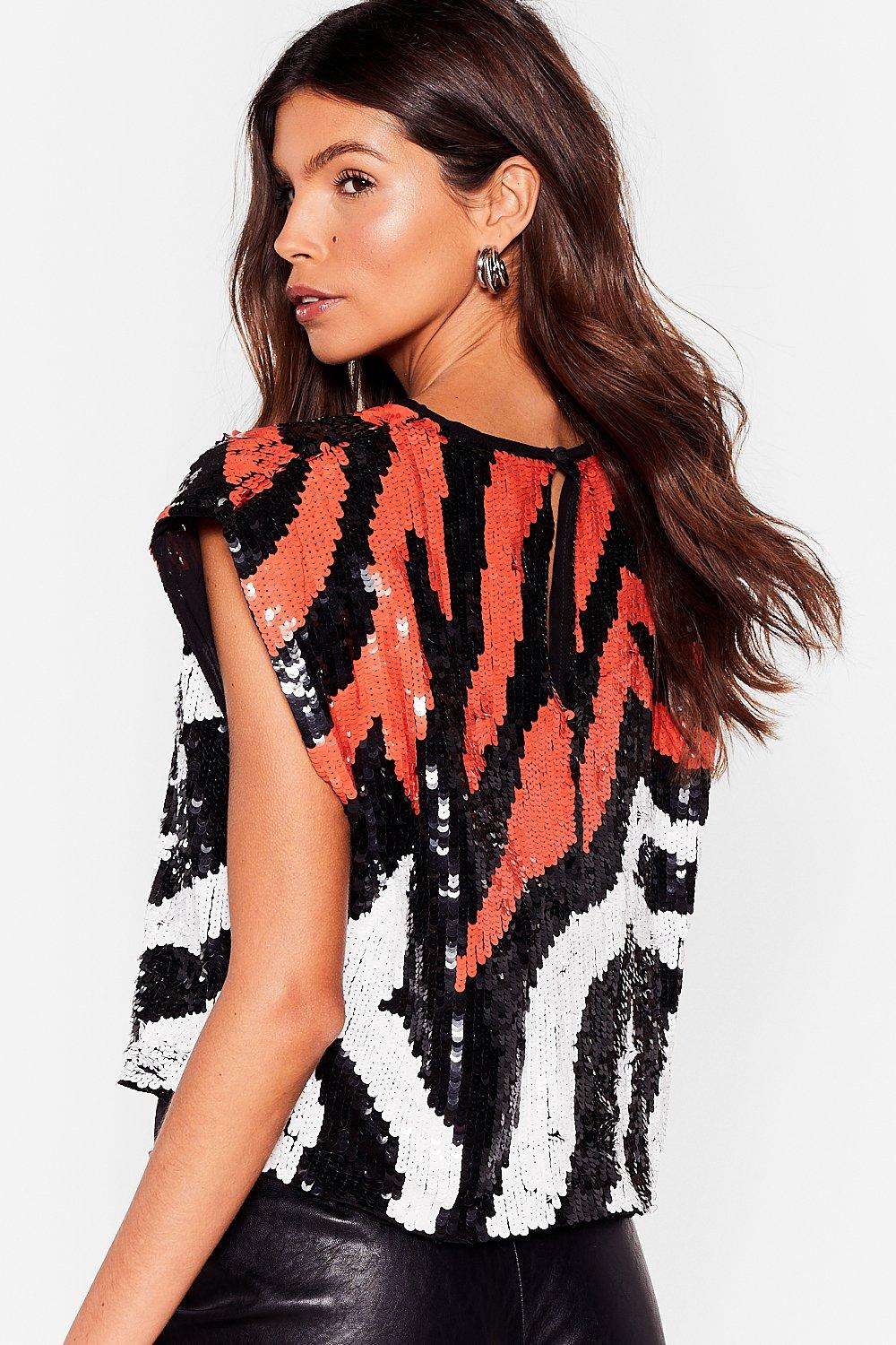 Nasty gal padded online shoulder top