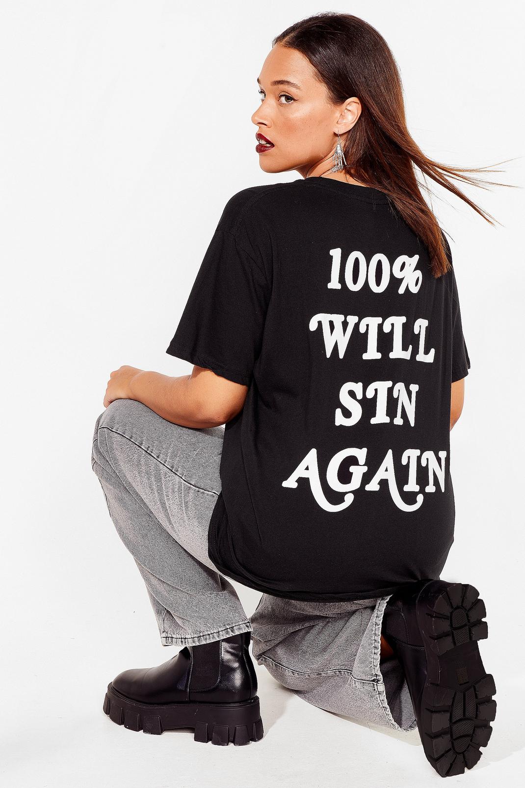 Will Sin Again Plus Oversized Graphic Tee image number 1