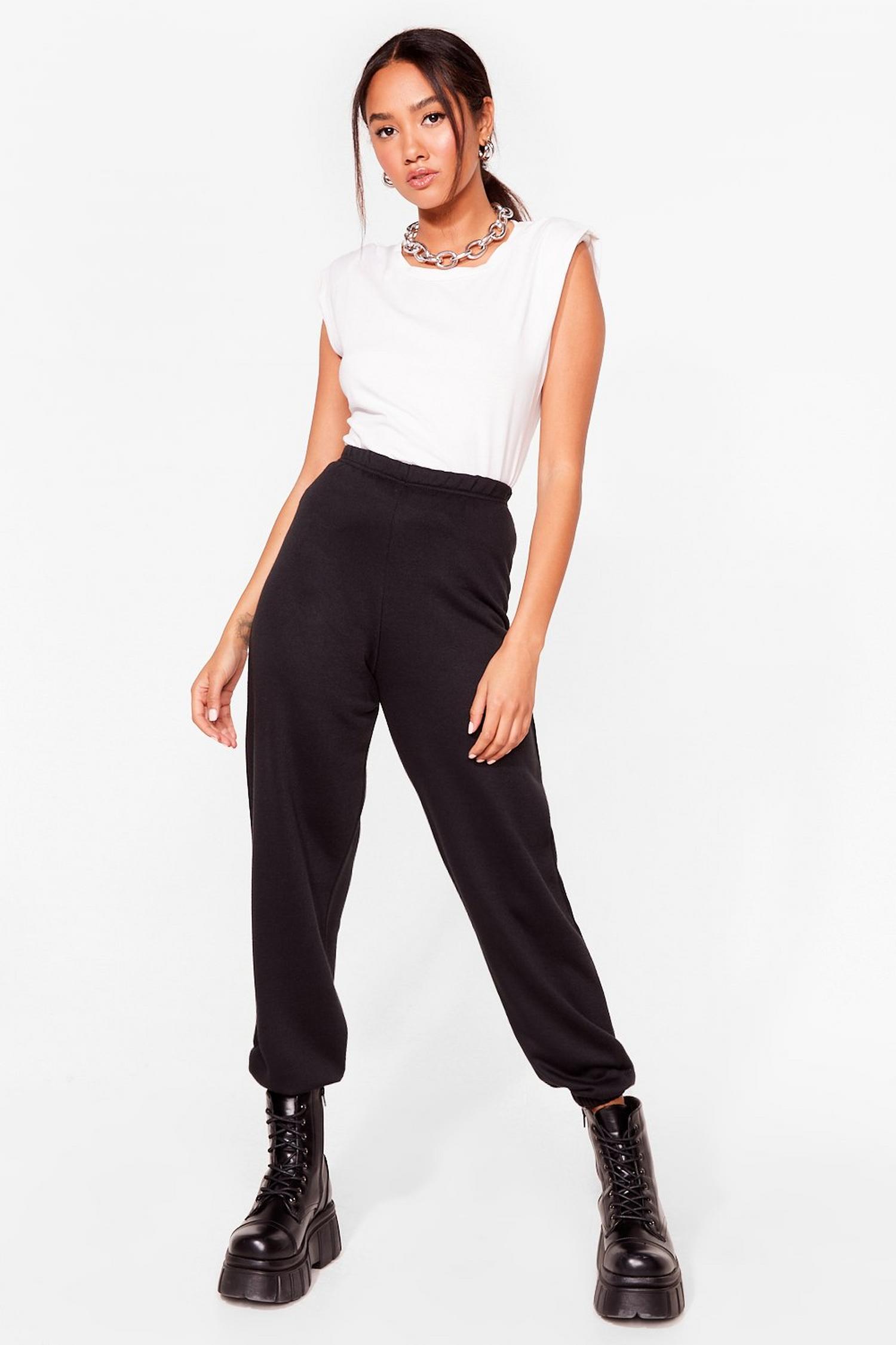 high waisted tracksuit bottoms