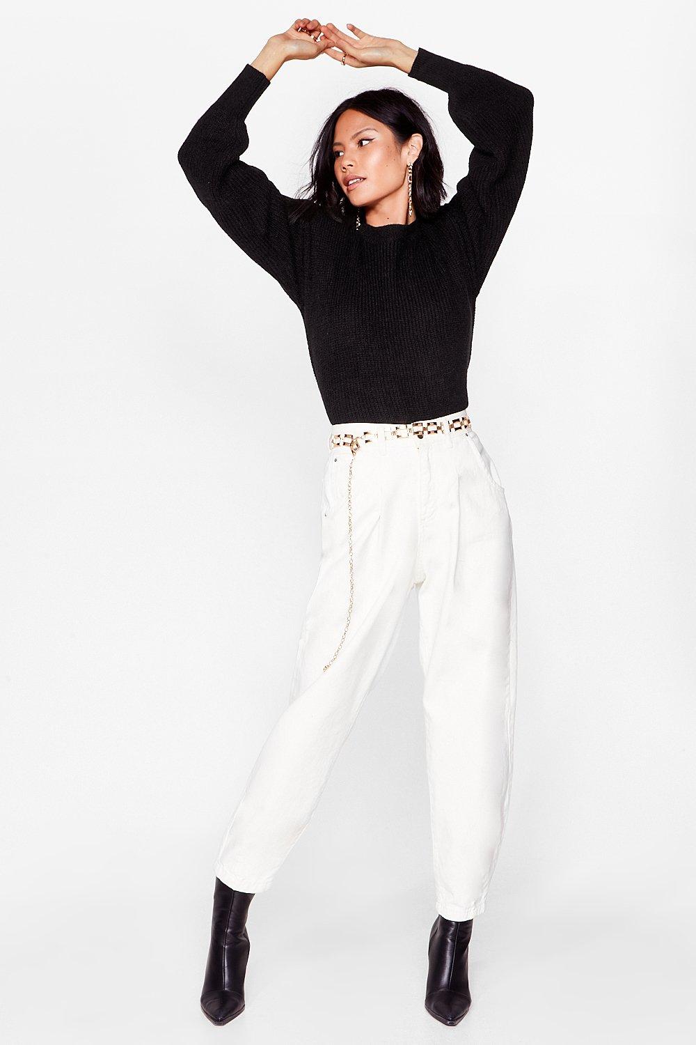 Zara shoulder pad online knit sweater