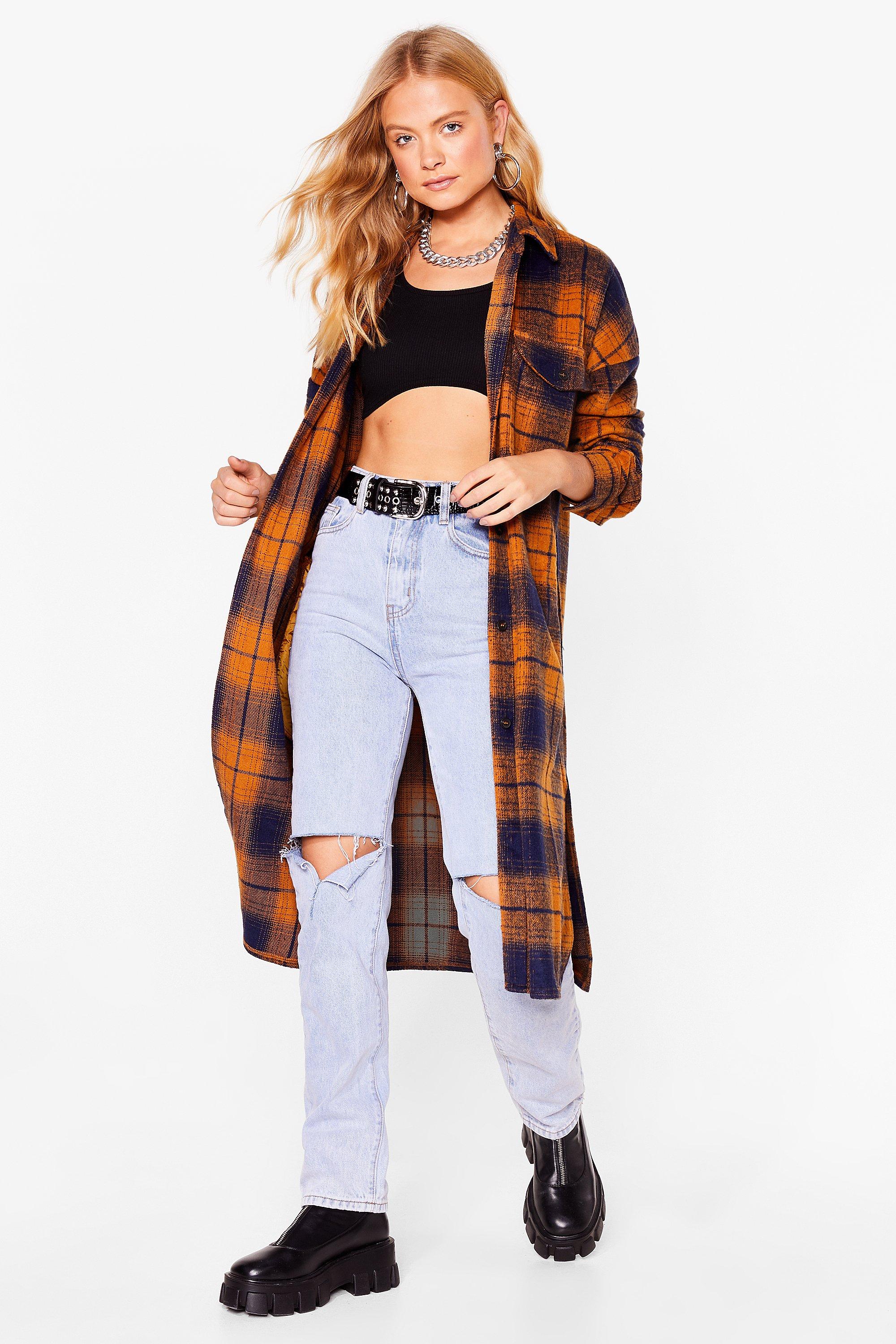 Checkered 2025 duster jacket