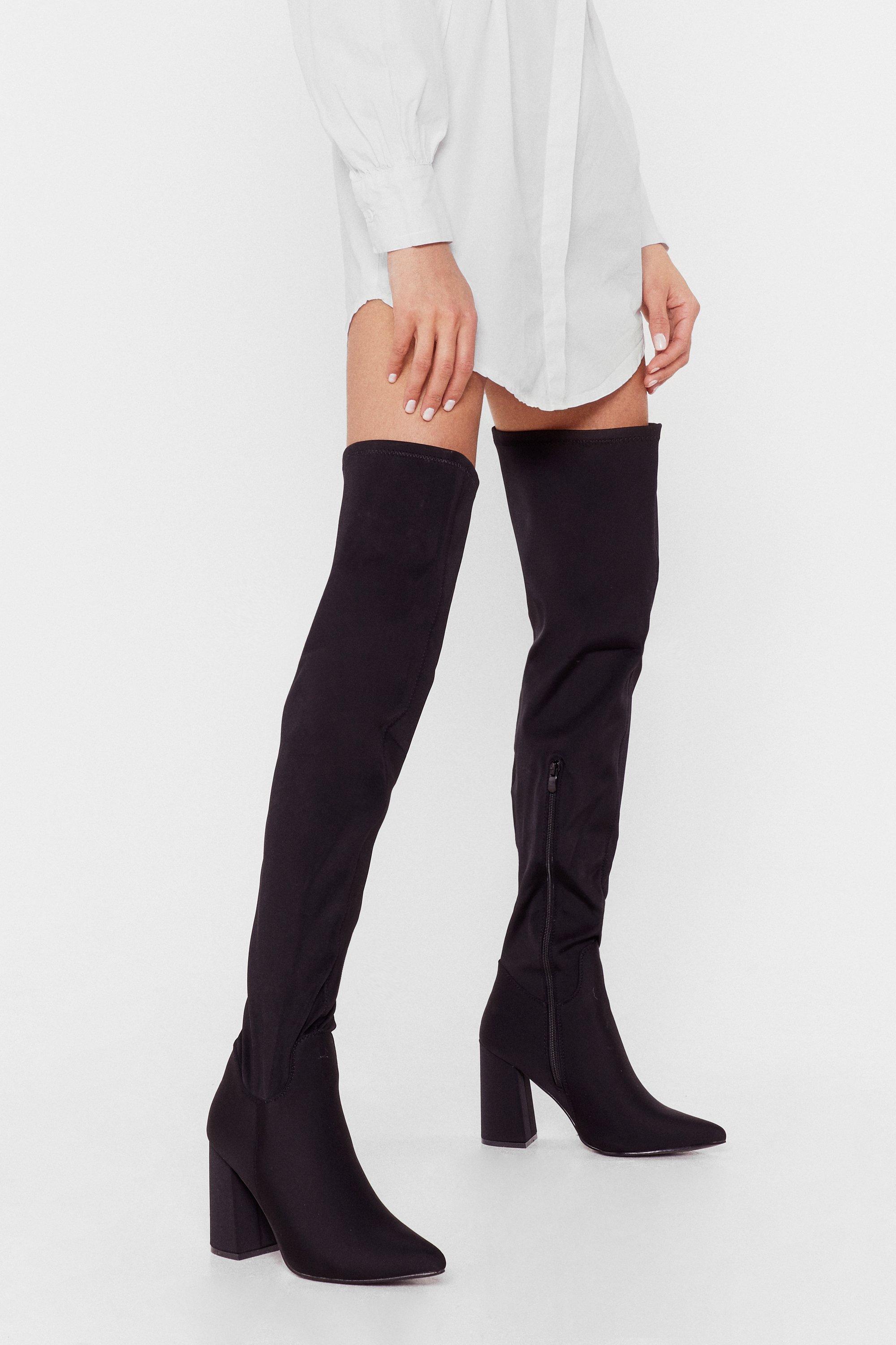 Nasty gal black and white outlet boots