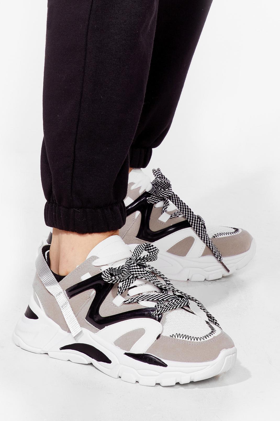 Contrast Two Tone Chunky Sneakers image number 1