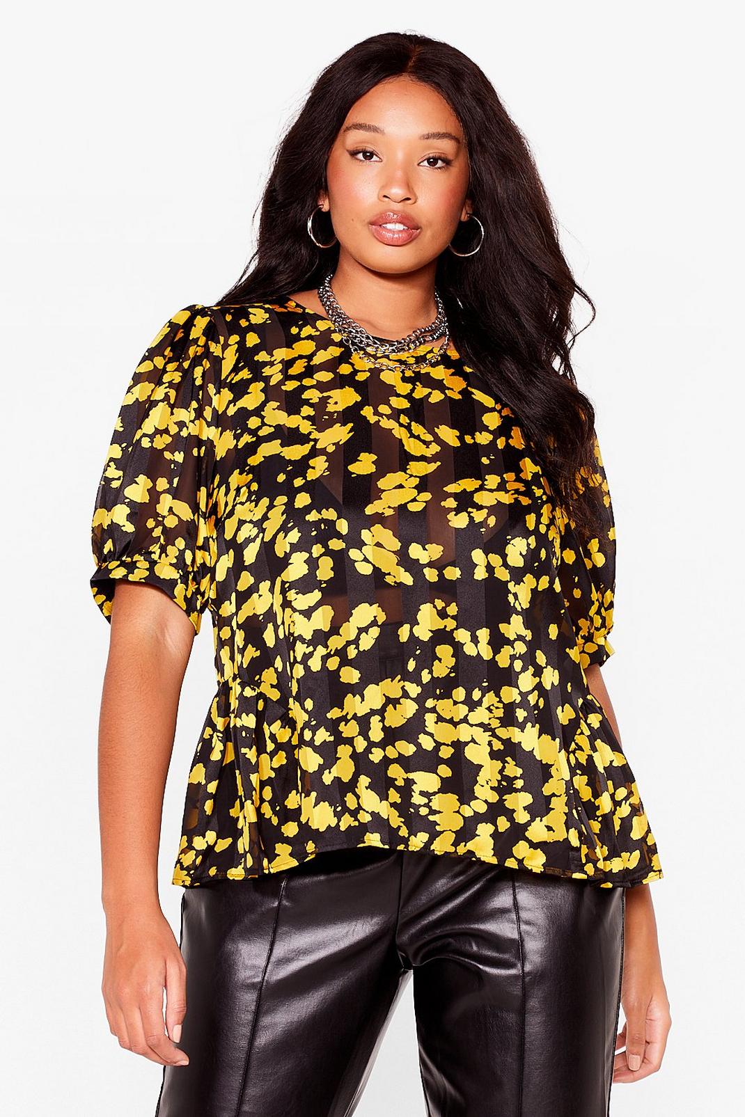 Plus Size Chiffon Tie Back Top image number 1