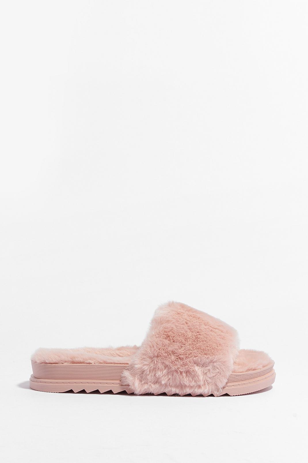 Total Softy Faux Fur Cleated Sliders image number 1