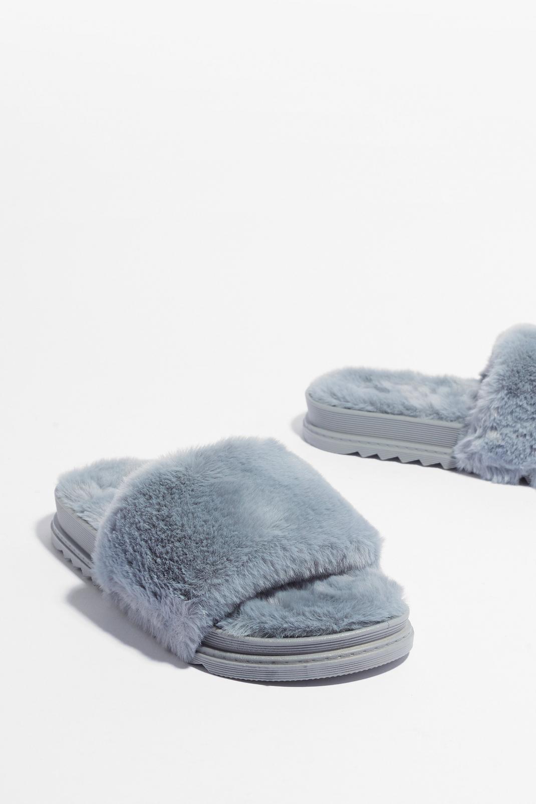 Total Softy Faux Fur Cleated Sliders image number 1