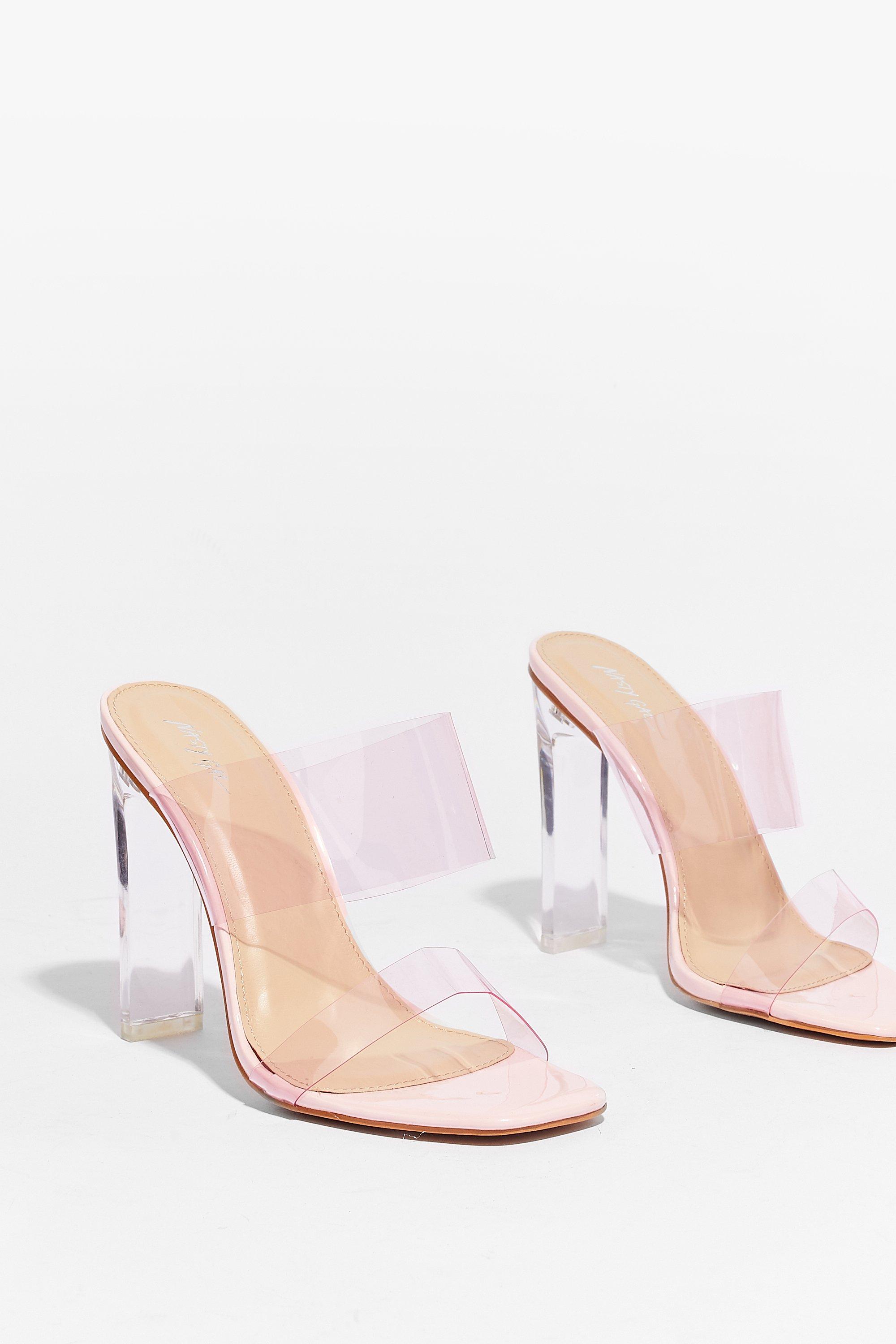 Clear heels nasty on sale gal