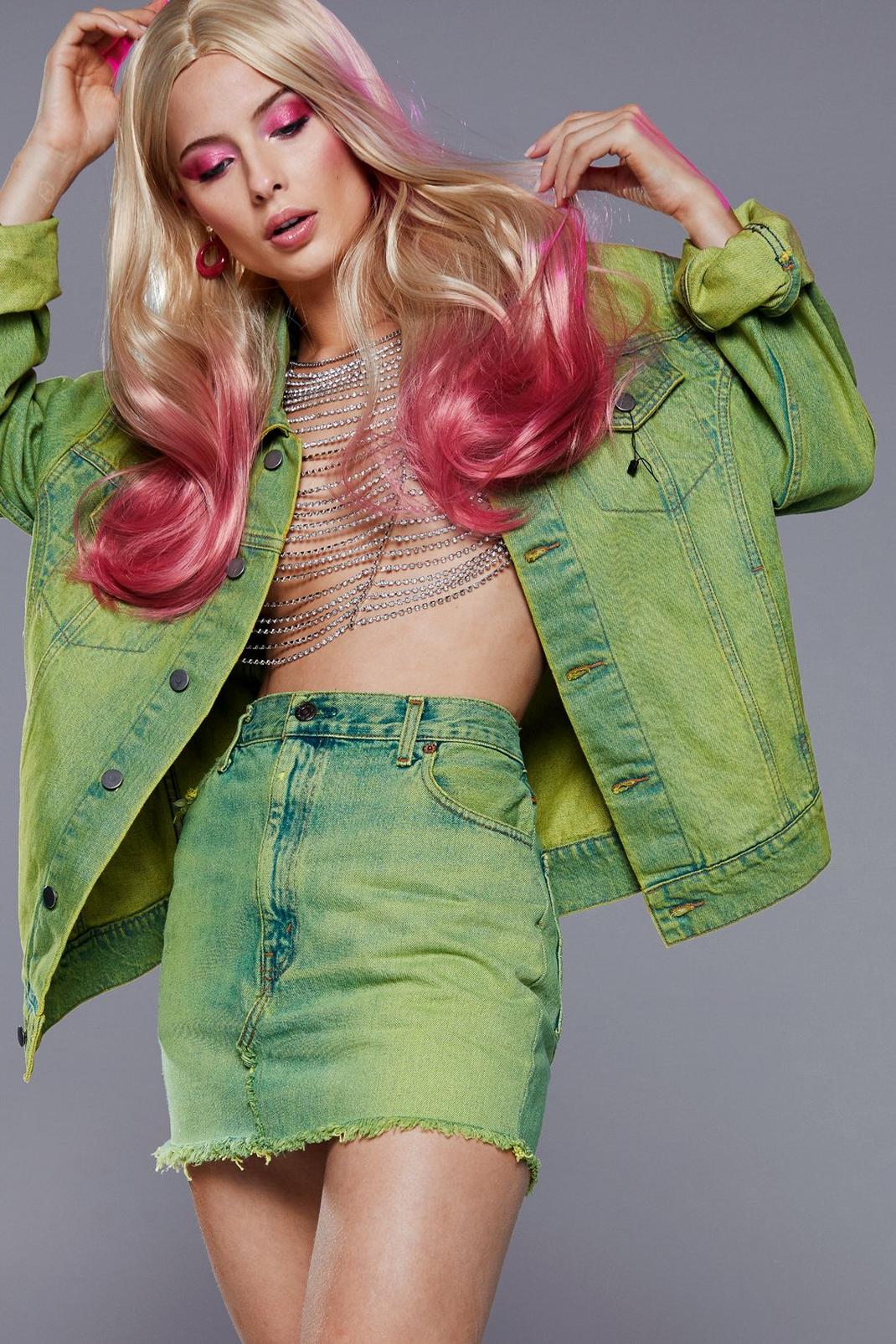Pink Birds of Prey Ombre Synthetic Wig image number 1