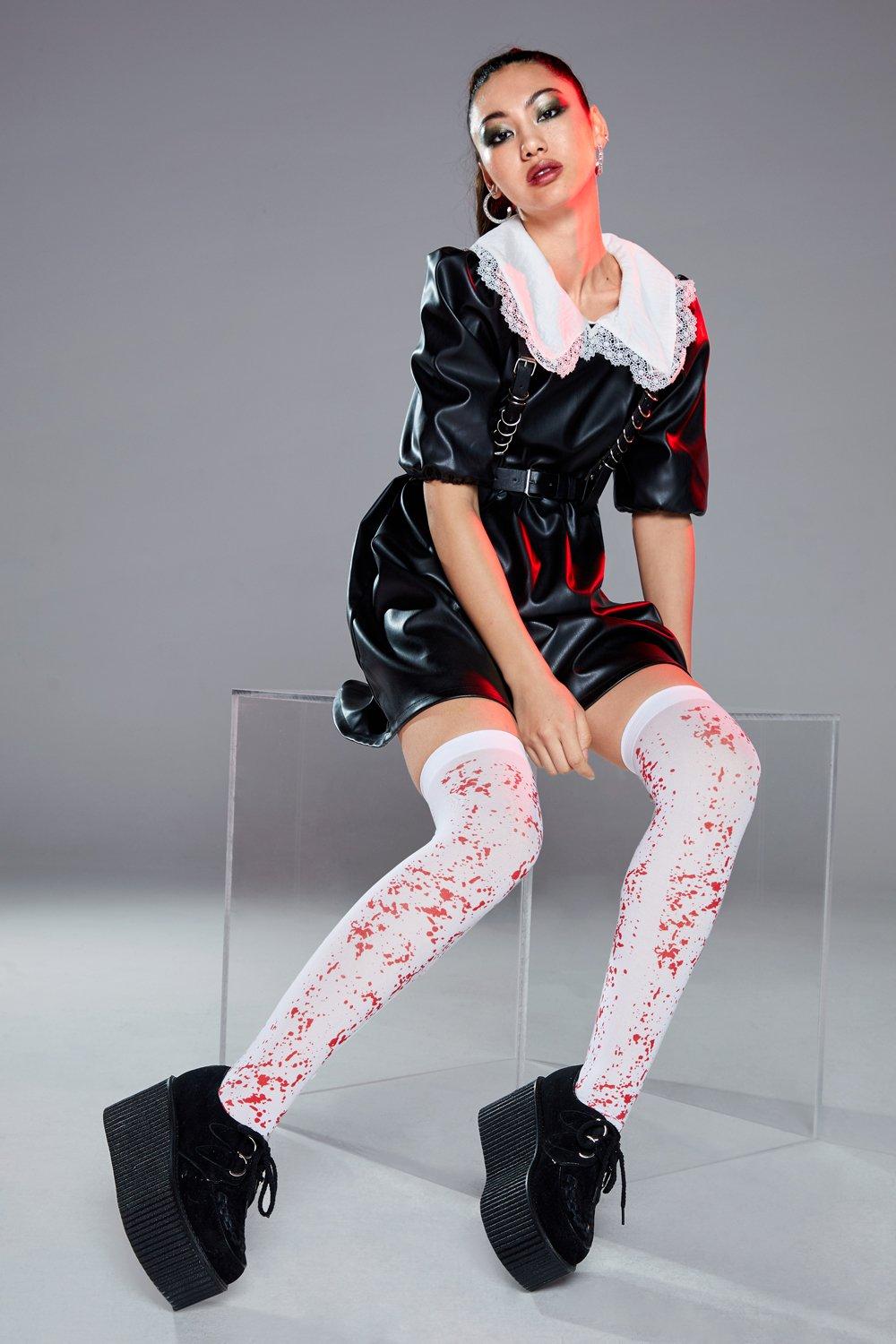 blood splatter tights