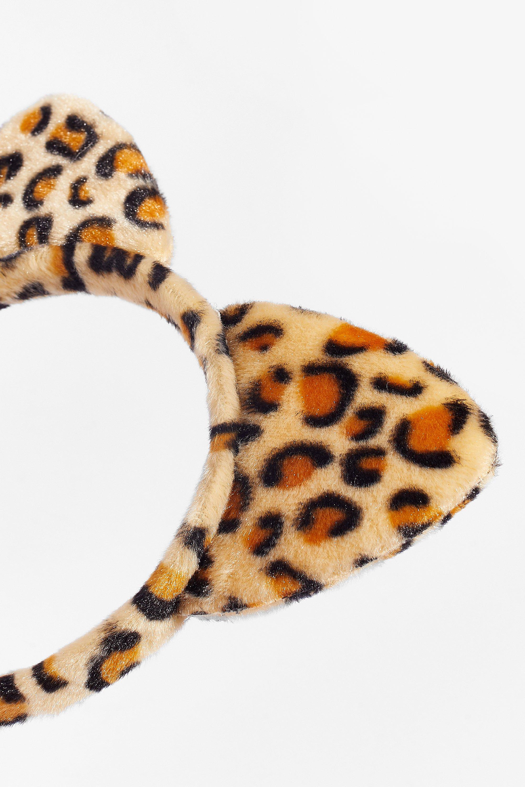 Purr Evil Leopard Cat Ears Headband