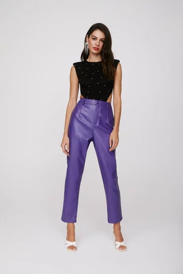 Nasty Gal Faux Leather Pants