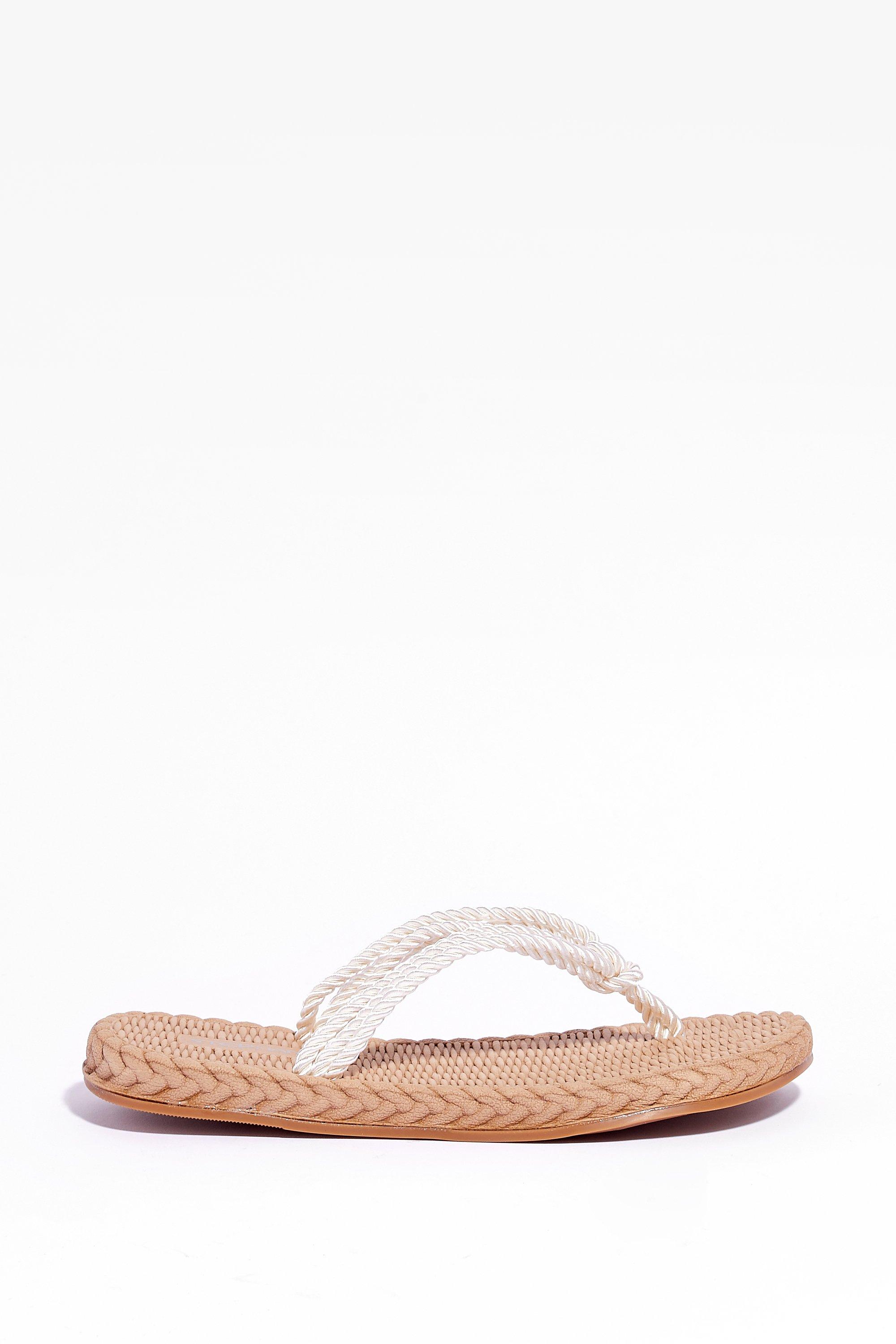 woven rope sandals