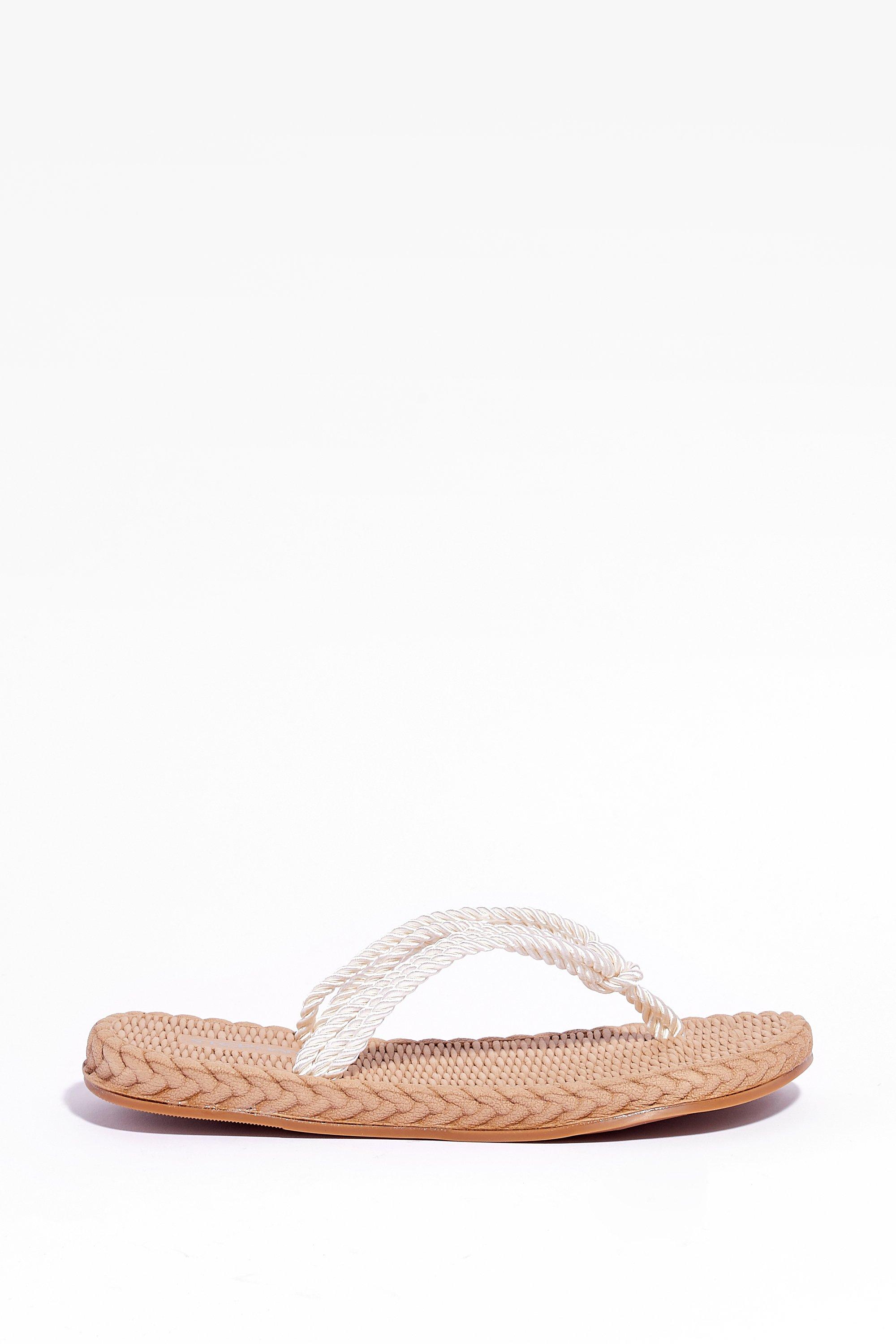 rope flip flops