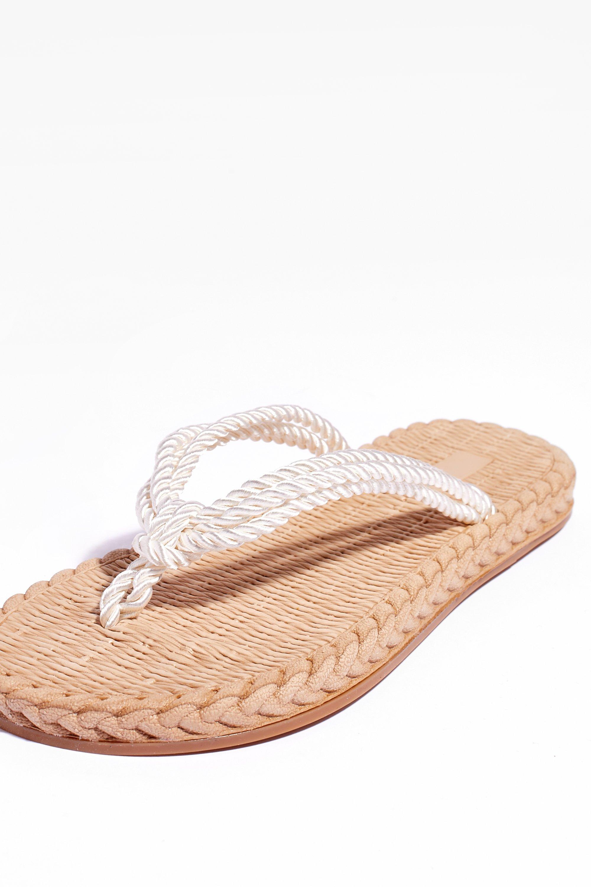 Moving in Slow Woven Rope Sandals