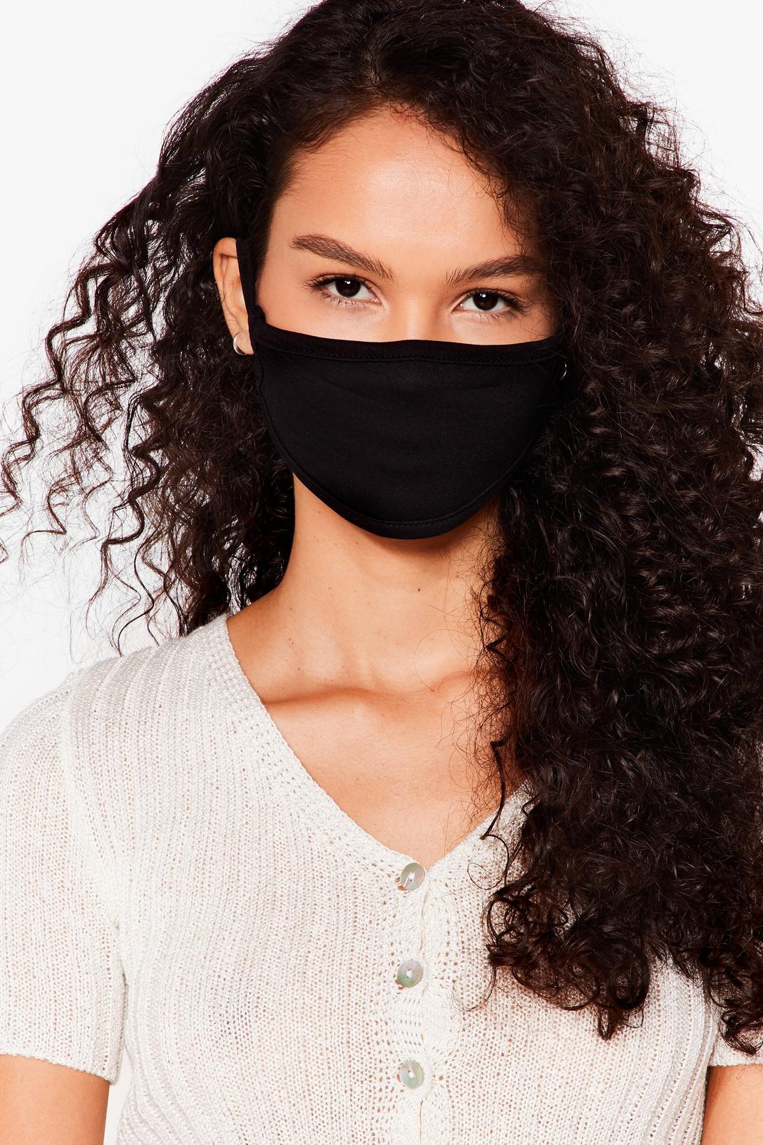 Black Nose And Mouth Fashion Face Mask image number 1