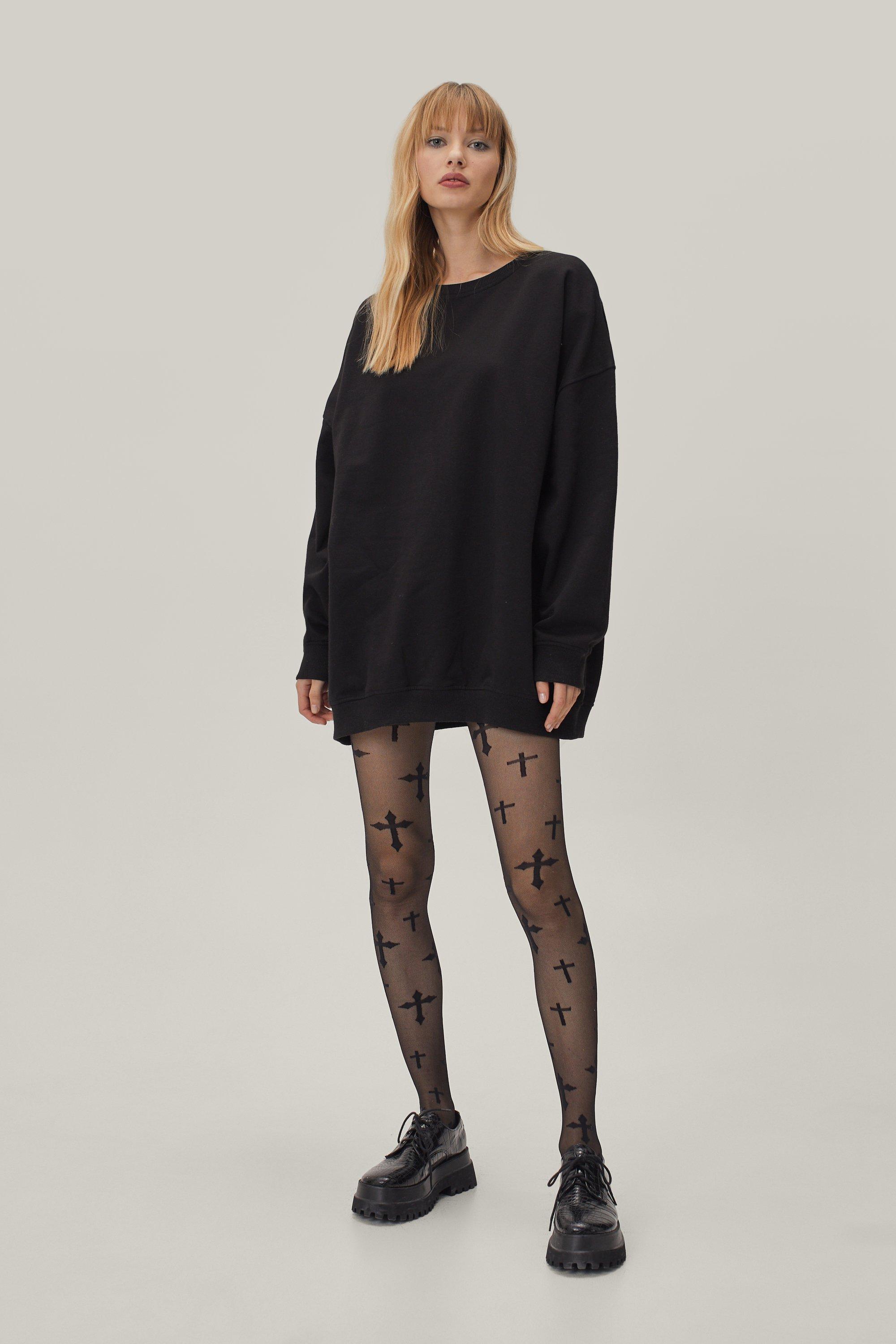 Cross Your Heart High-Waisted Mesh Tights