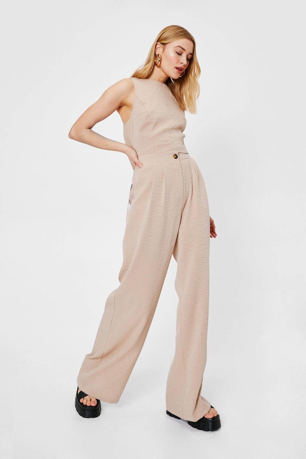 Stone Flowy Wide Leg Pants image number 1