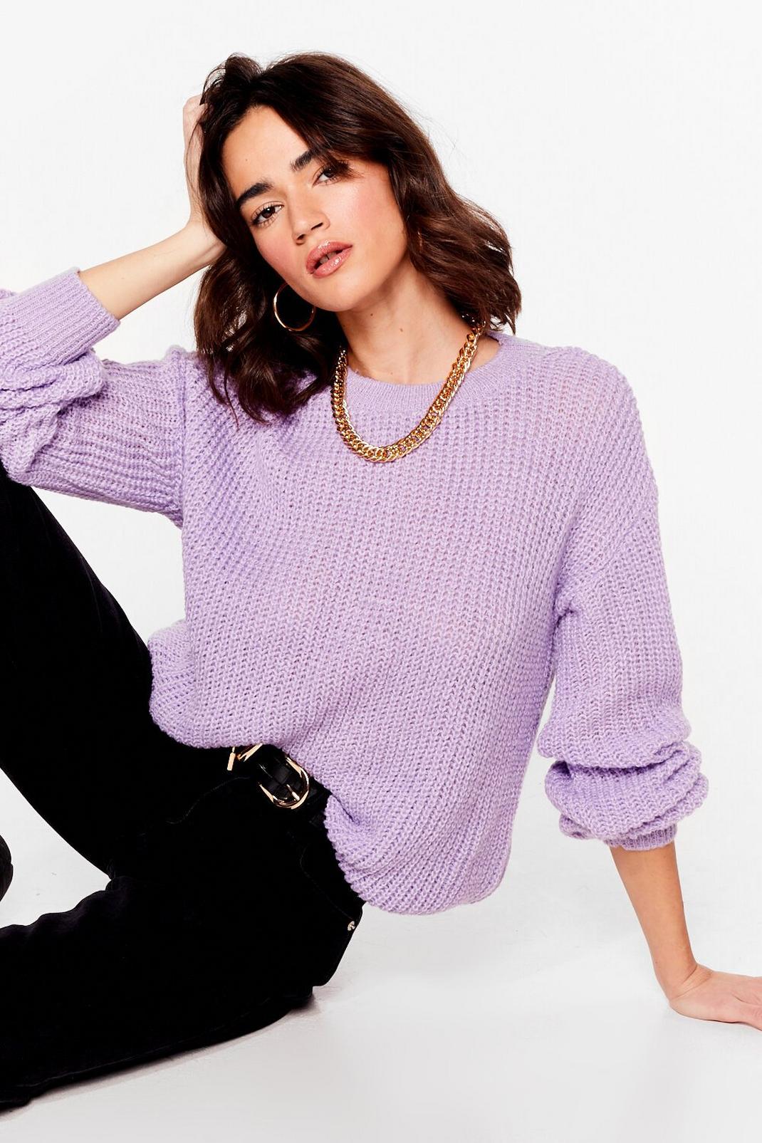 Petite Baggy Knit Sweater image number 1