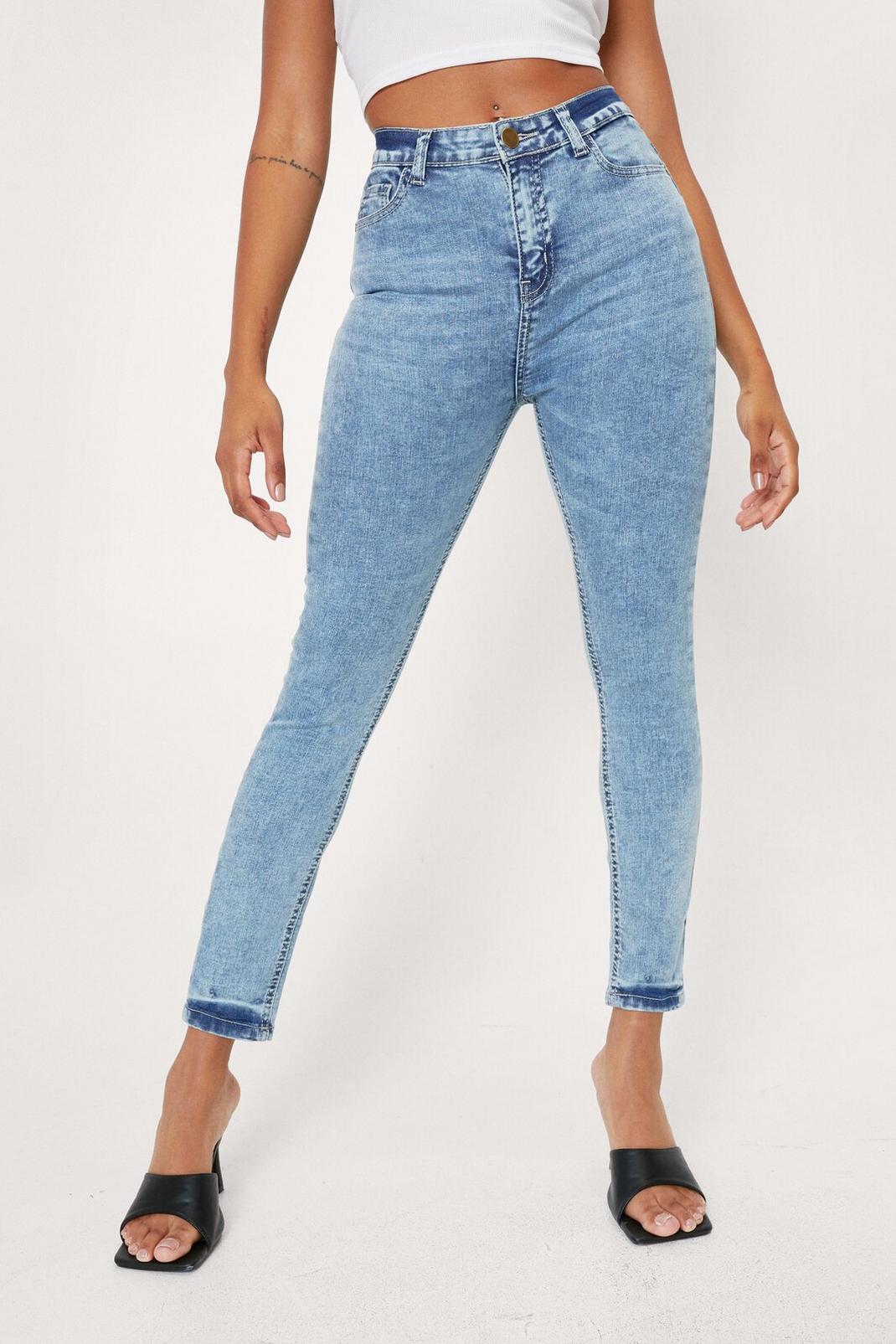 106 Petite Faded Skinny Jeans image number 2