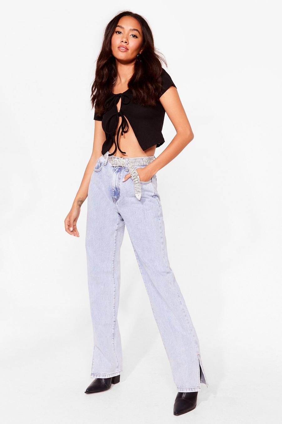 Slit's Now or Never Petite High-Waisted Jeans
