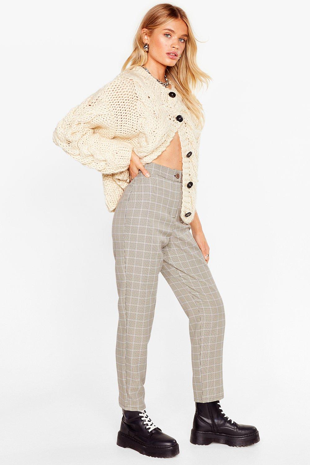 Nasty gal checkered on sale pants