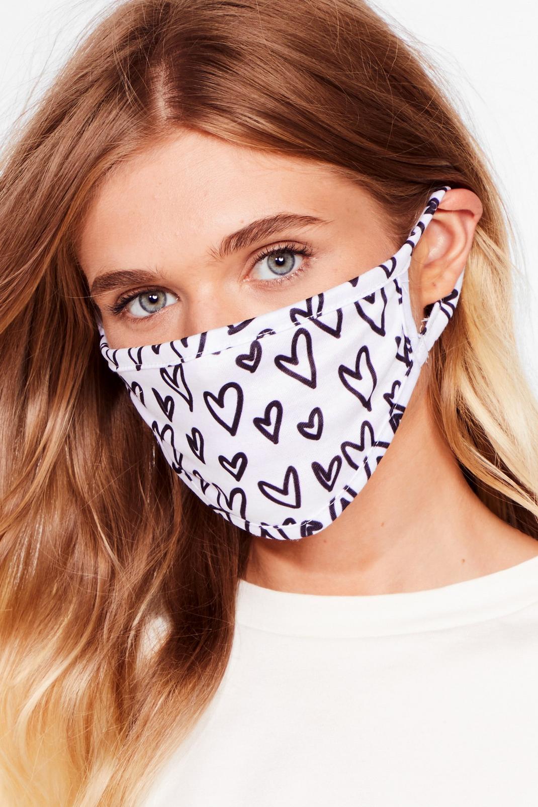 Heart to Heart Fashion Face Mask image number 1