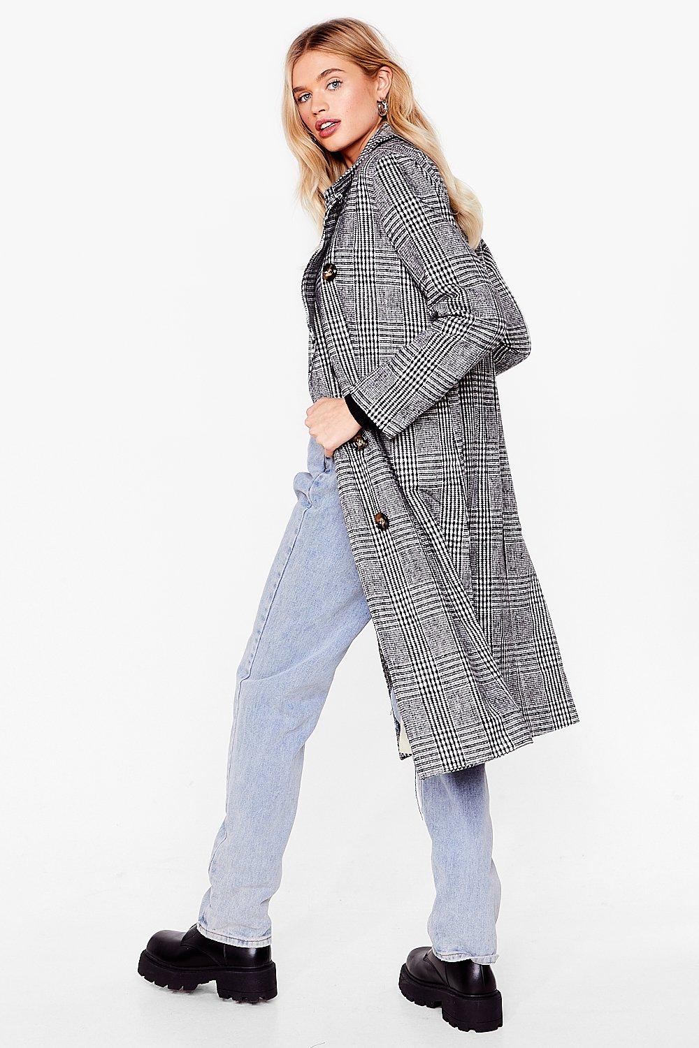 Check Longline Smart Coat
