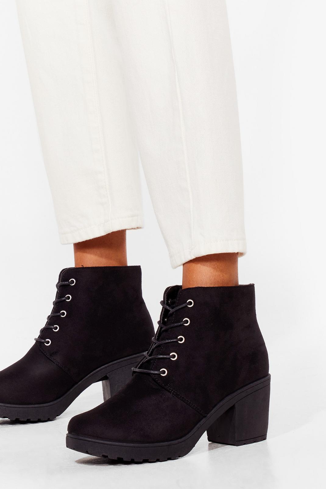 black lace up suede shoes