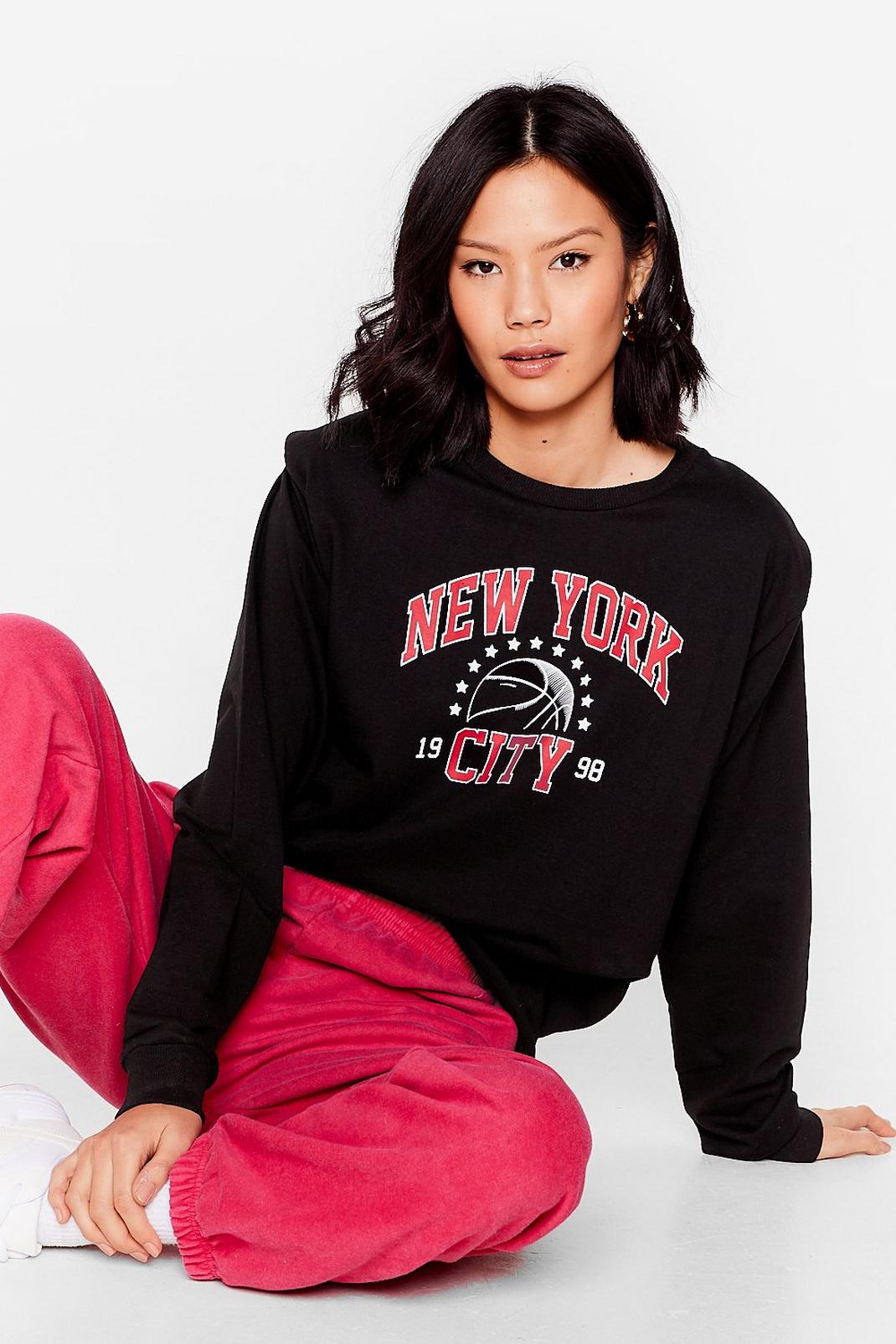 Black New York City Graphic Sweatshirt image number 1