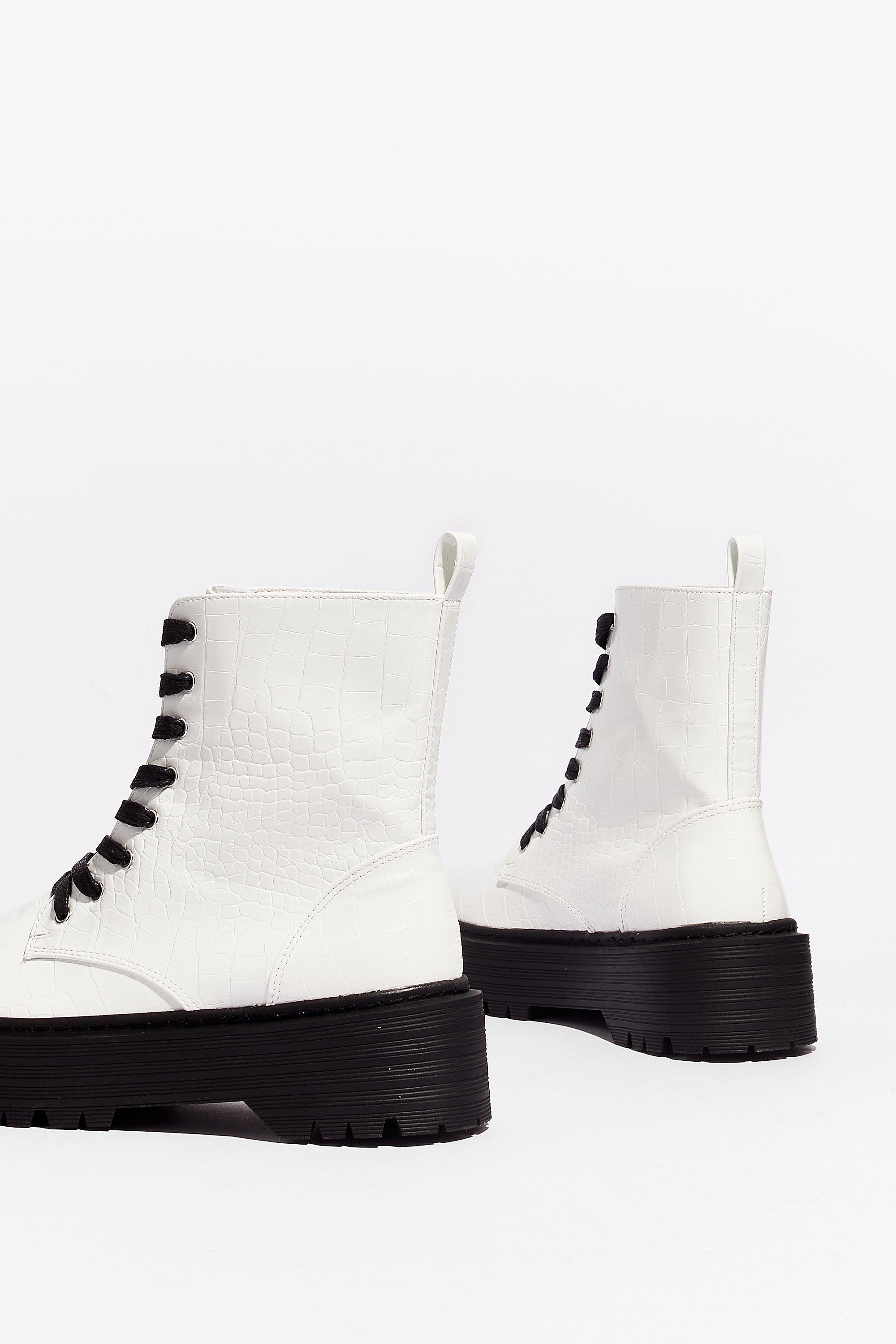 Nasty gal white booties best sale