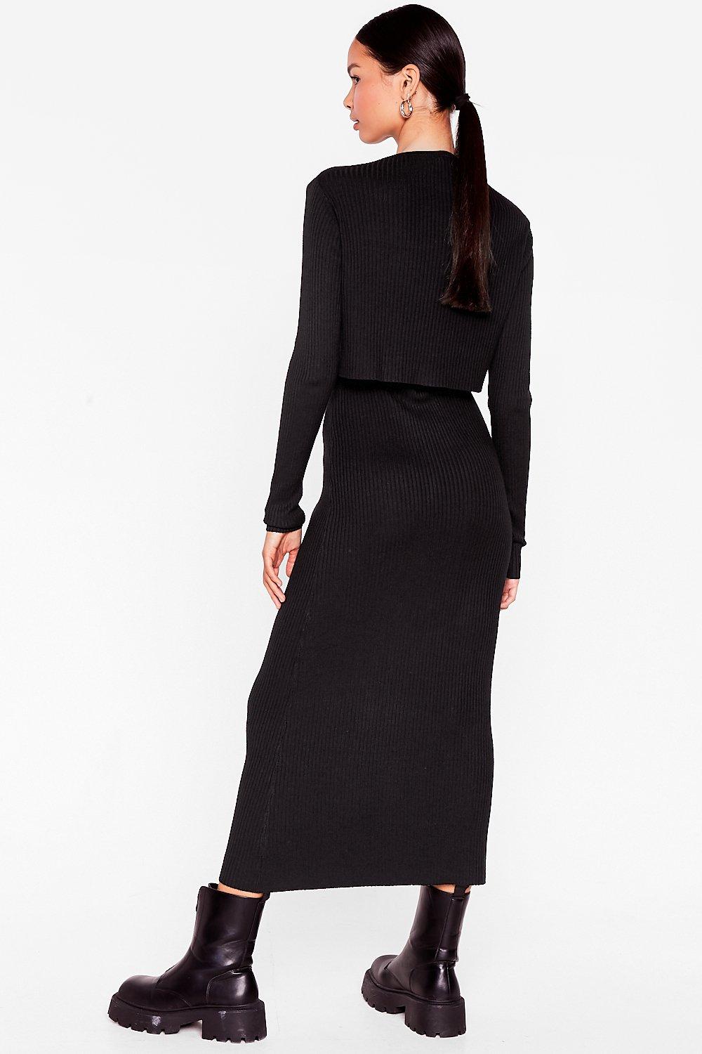 Nasty gal clearance knit midi skirt