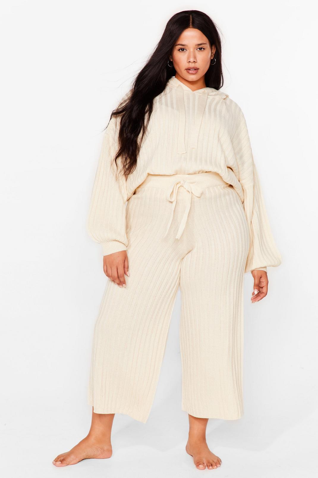 Get Knit Done Plus Wide-Leg Culottes image number 1