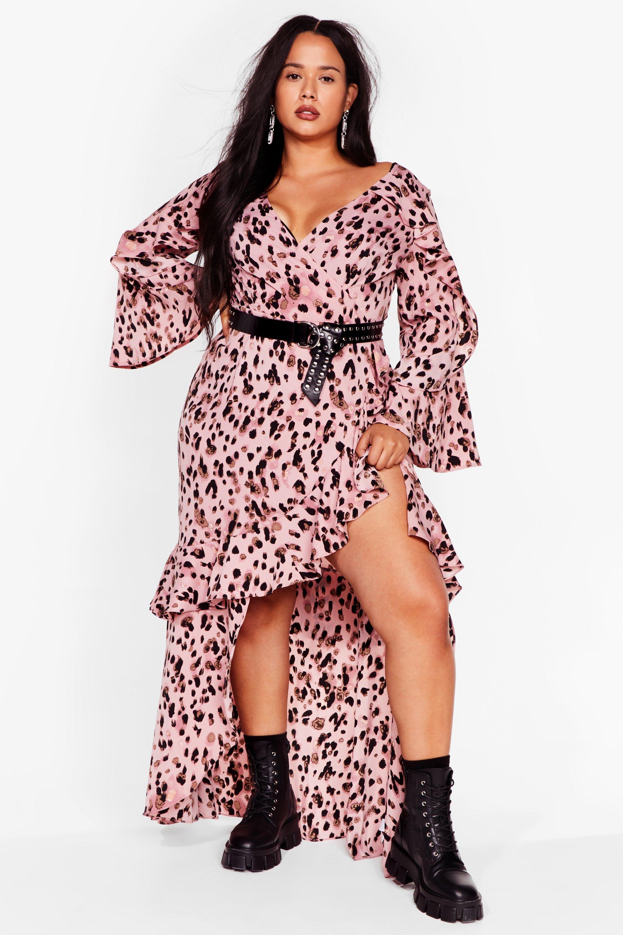 plus leopard dress