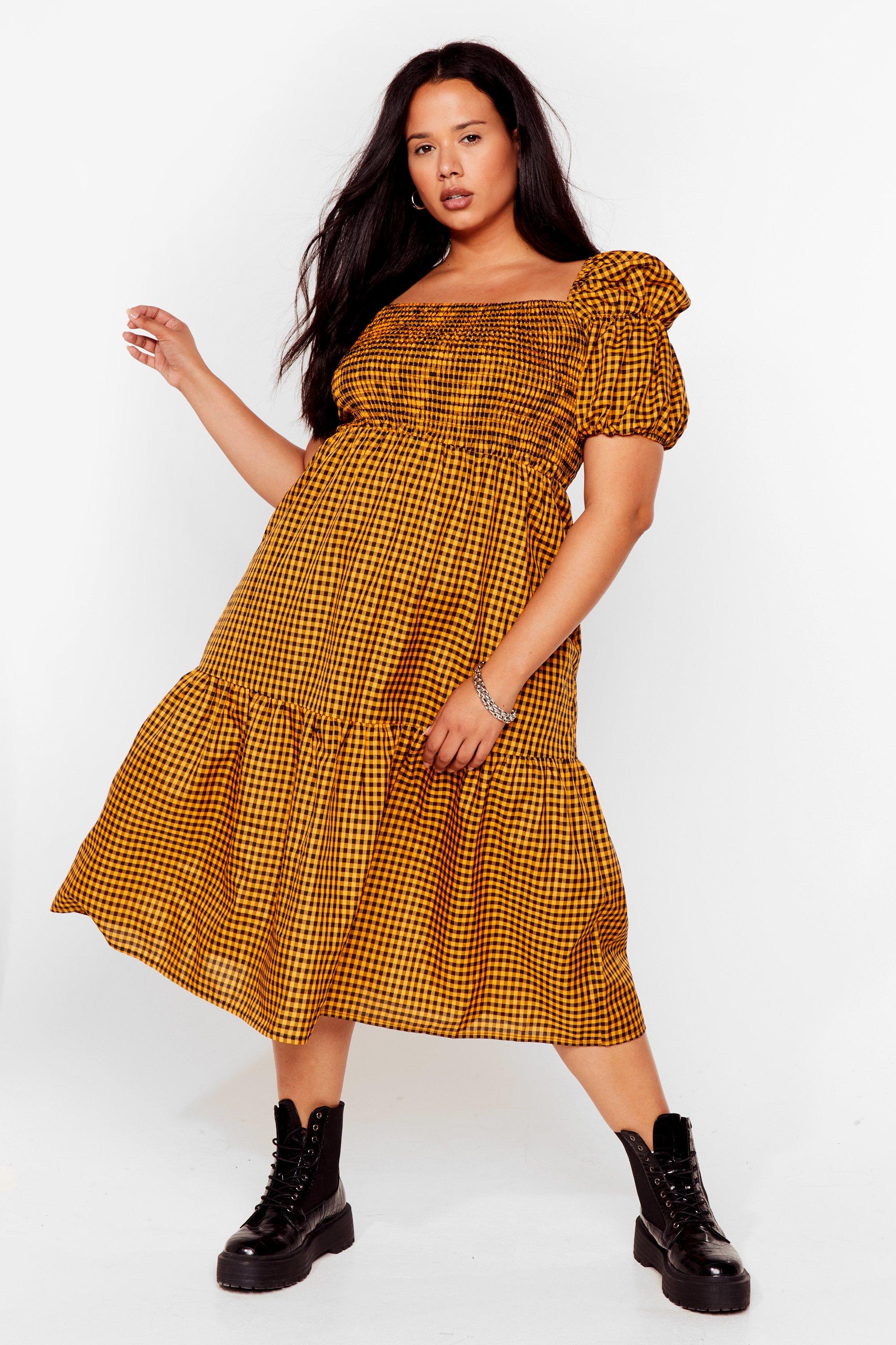 plus size smock dress