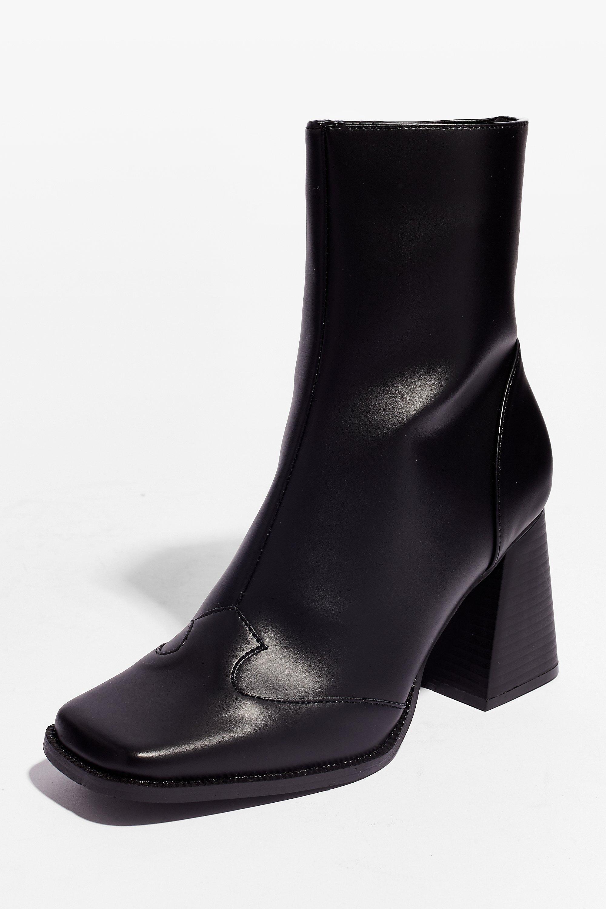 Nasty gal black ankle hot sale boots