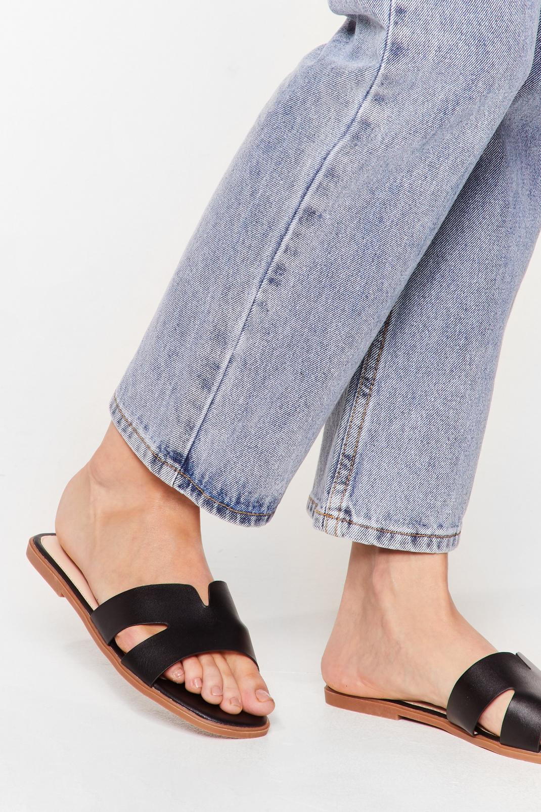 Mule See Cut-Out Flat Sandals image number 1