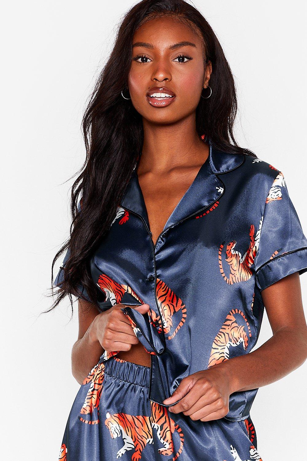 Nasty gal tiger online pajamas