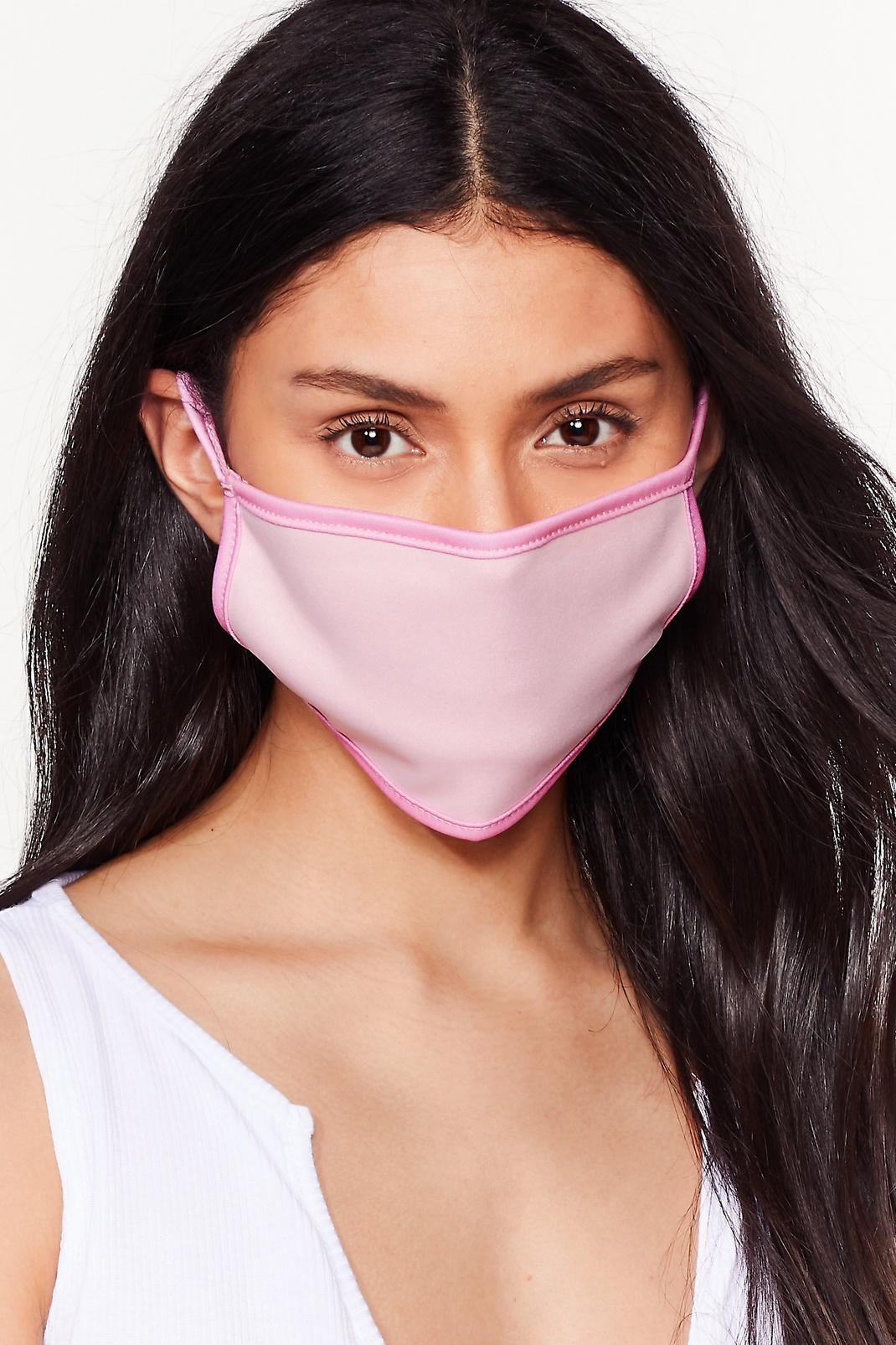 It's Up Two-Tone You Fashion Face Mask image number 1