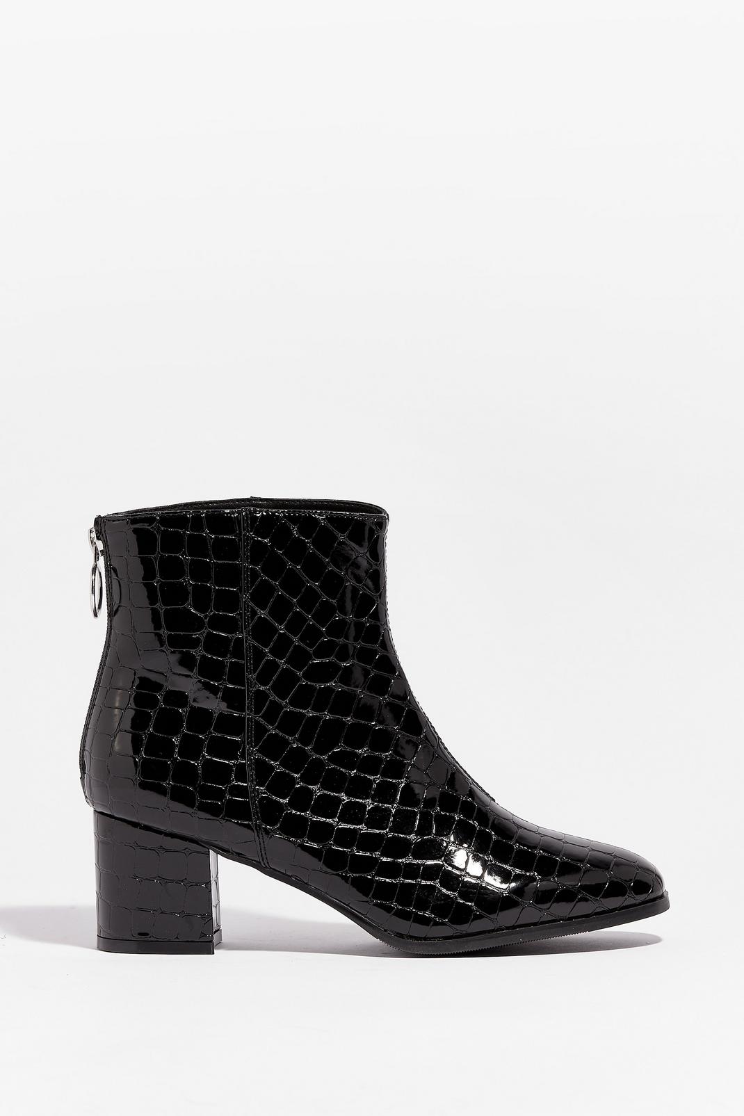 Croc the Boat Heeled Ankle Boots image number 1