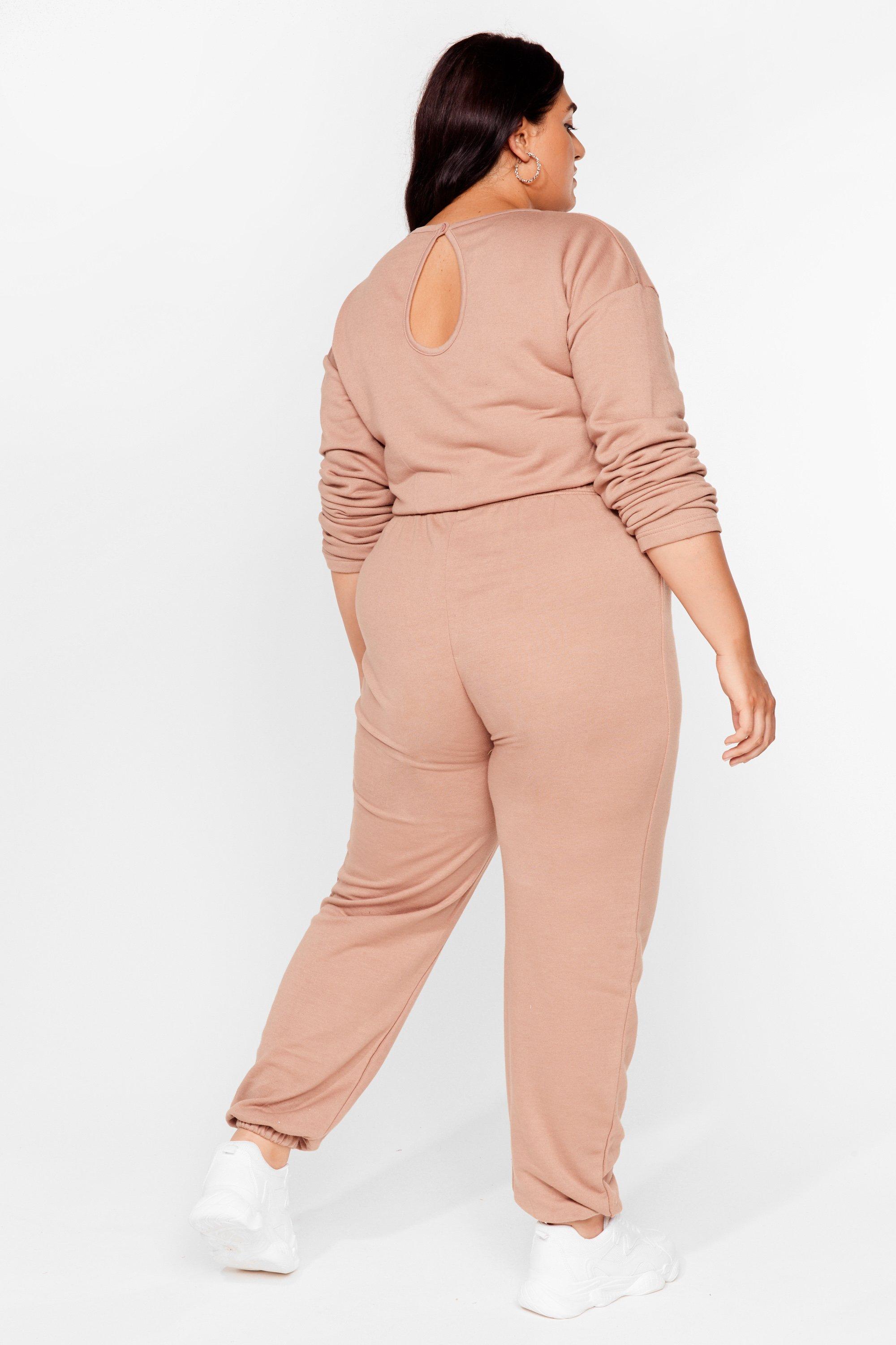 Lounge jumpsuit store plus size